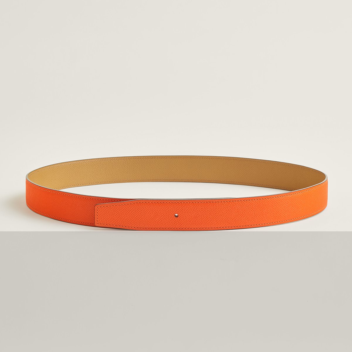 Reversible leather strap 32 mm