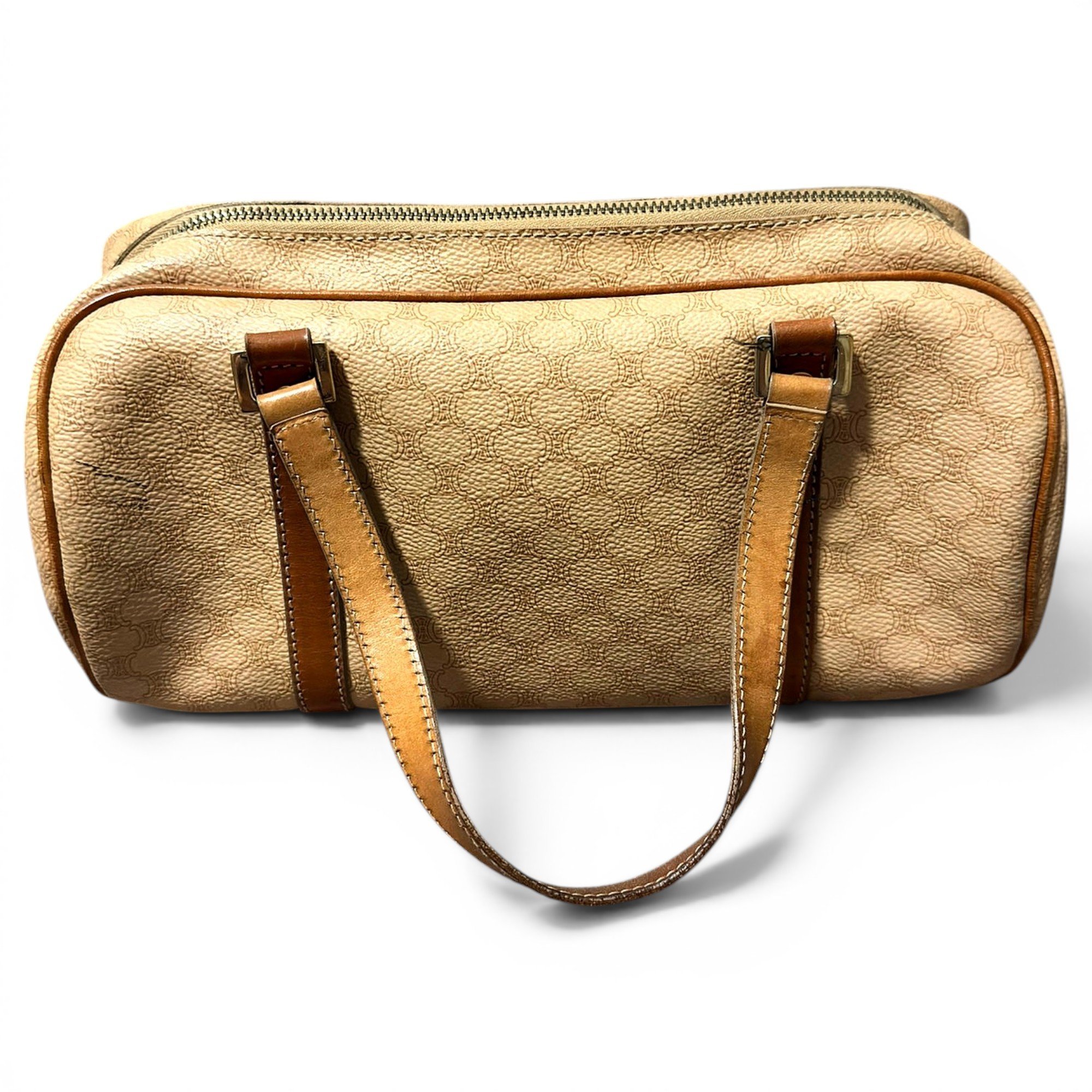 Leather bowling bag