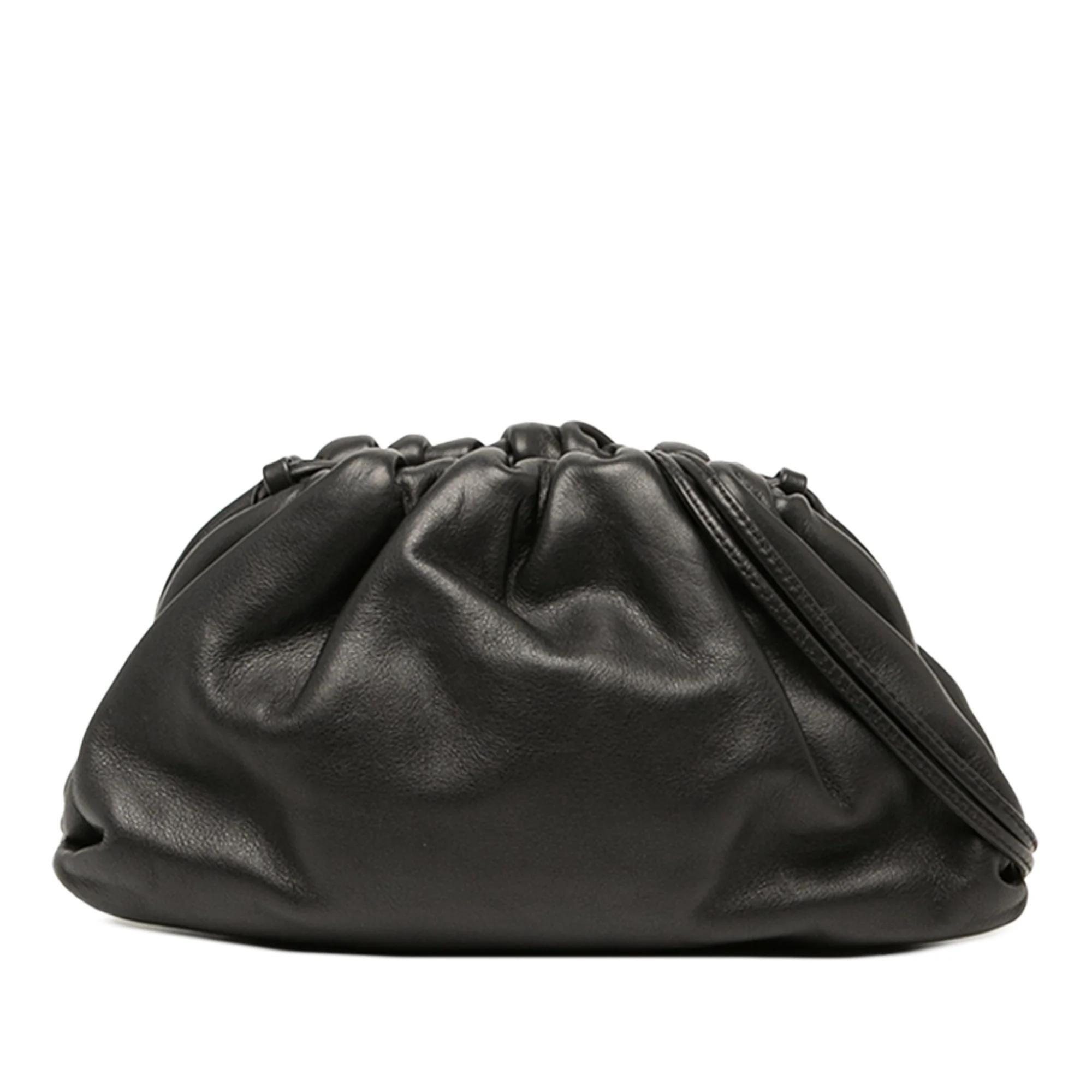 Pouch leather handbag