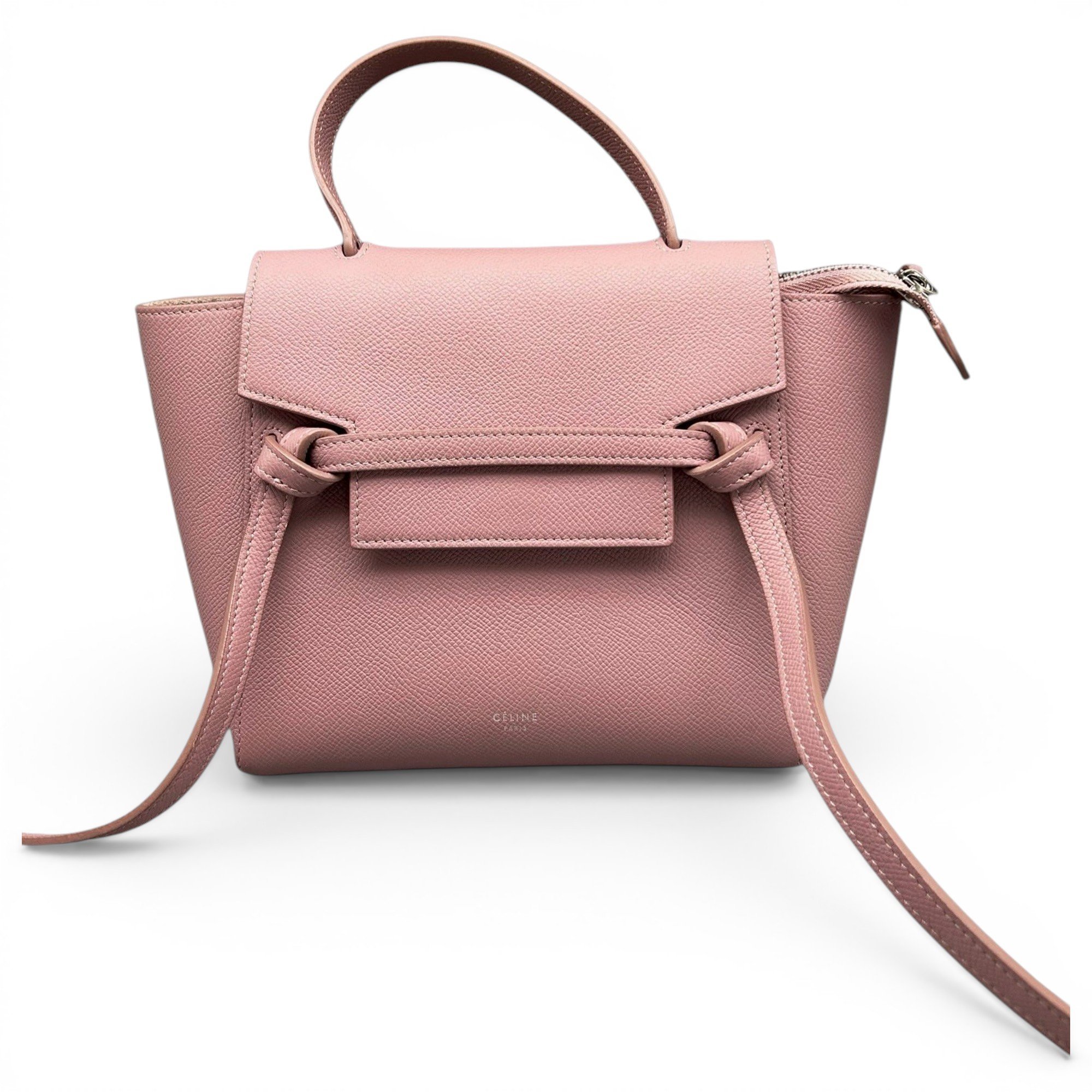 Belt leather handbag