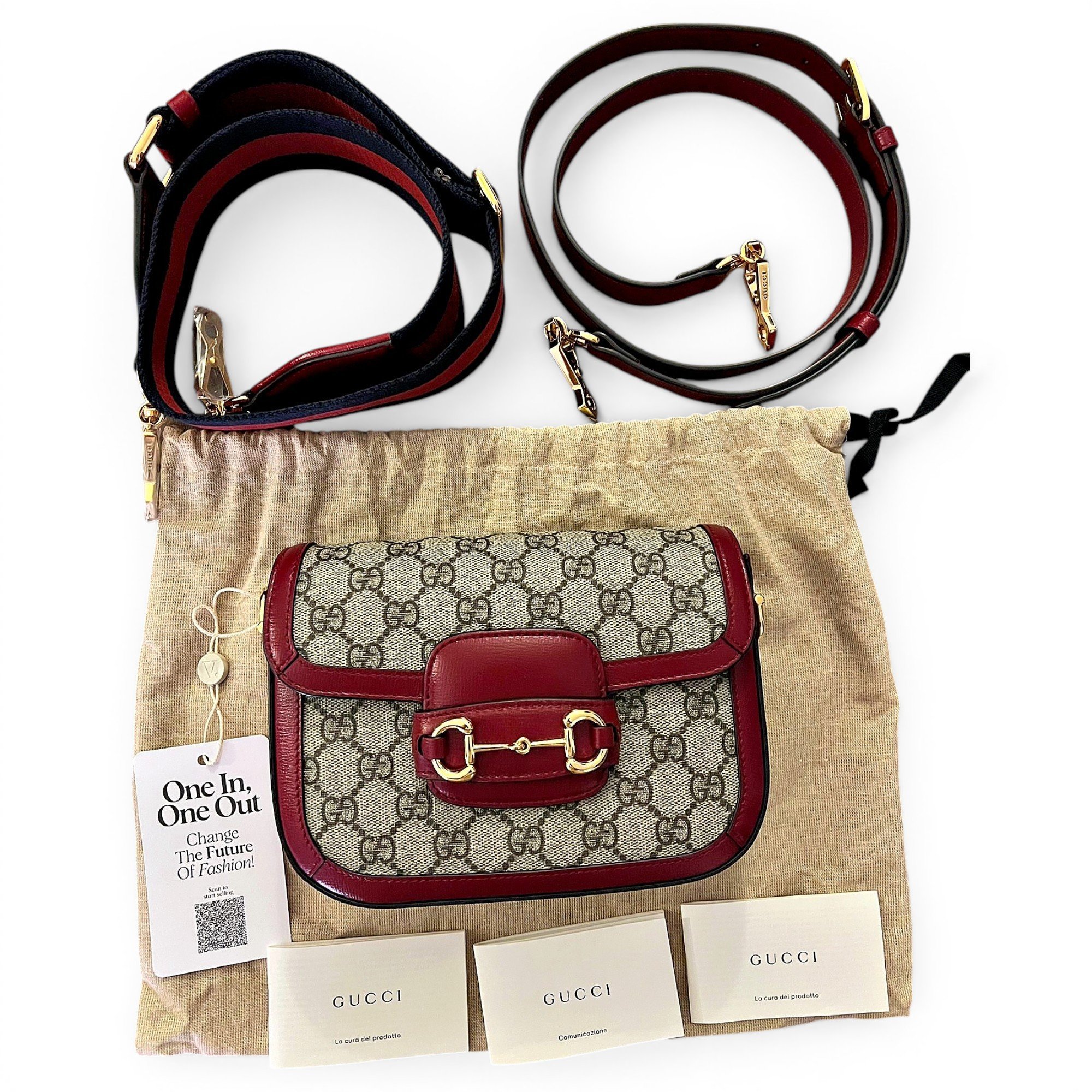 Horsebit 1955 Flap cloth crossbody bag