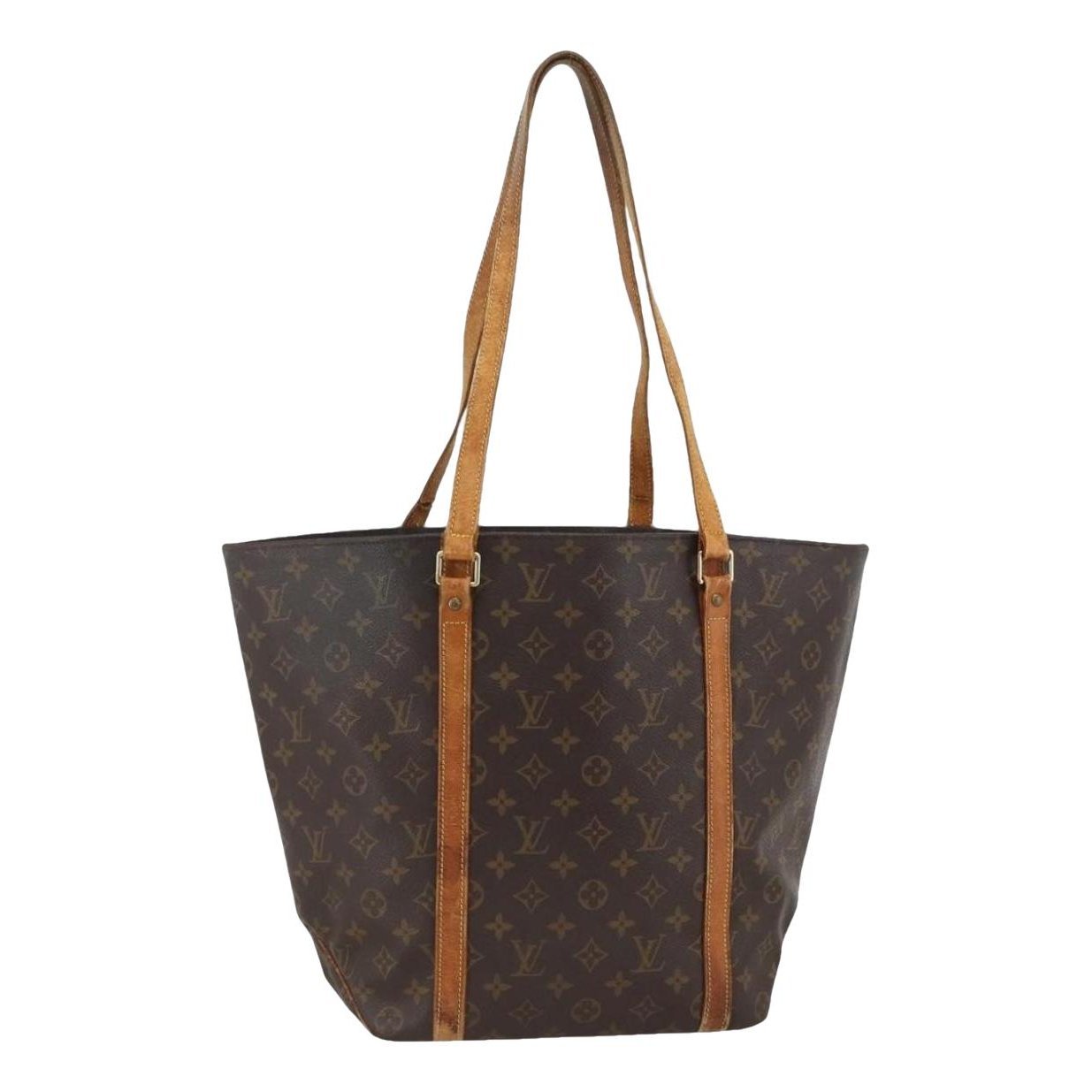 Shopping leather handbag