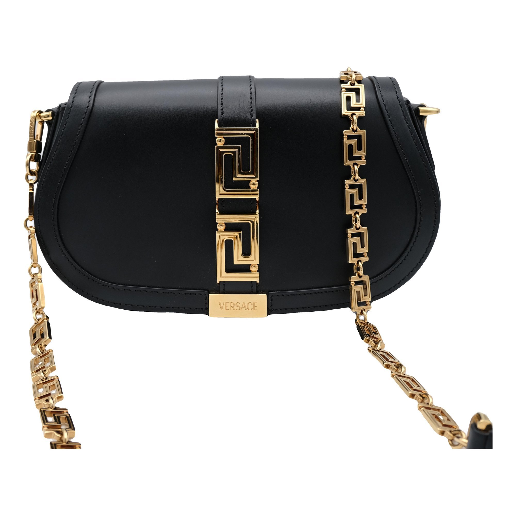 Greca Goddess leather handbag
