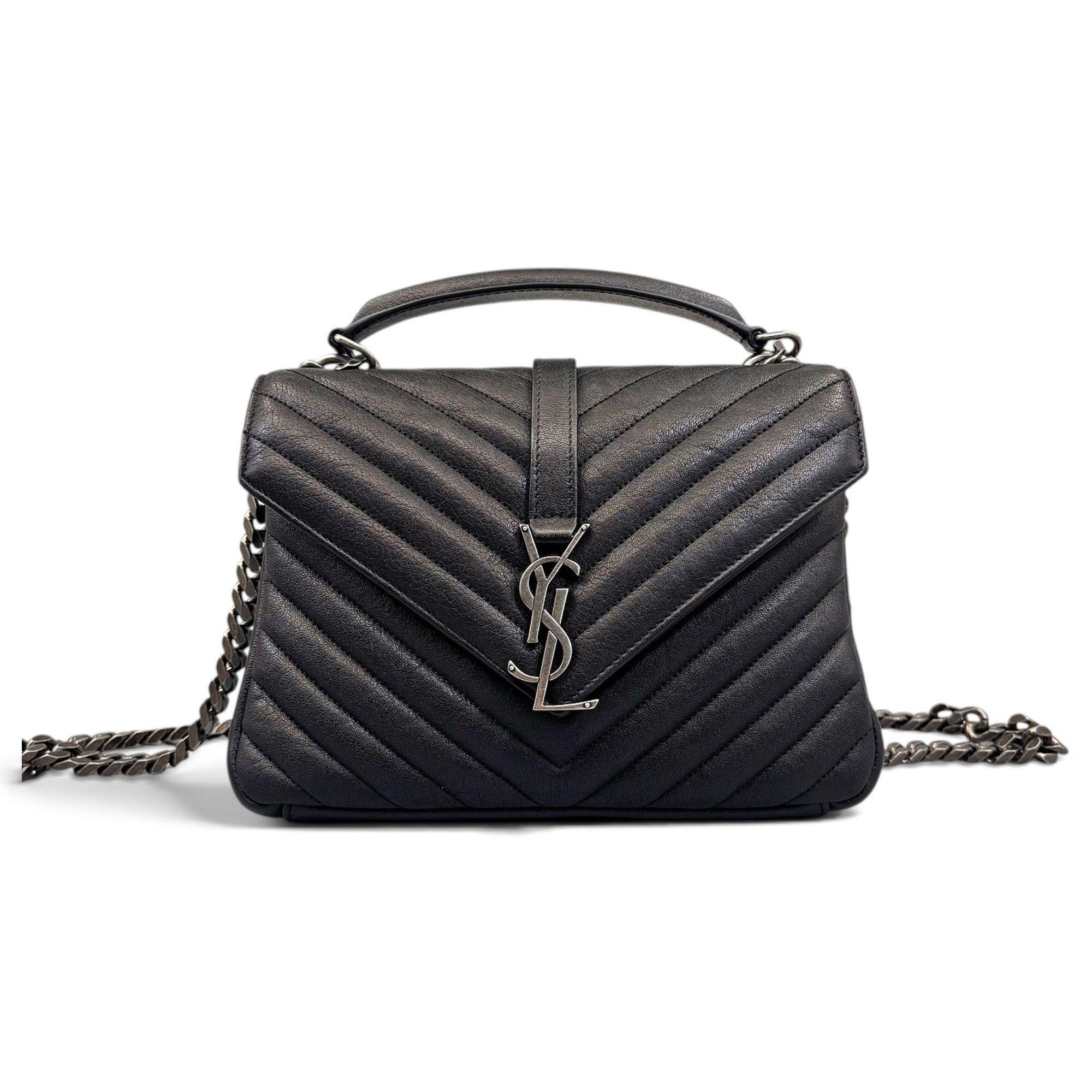 Collége monogramme leather handbag