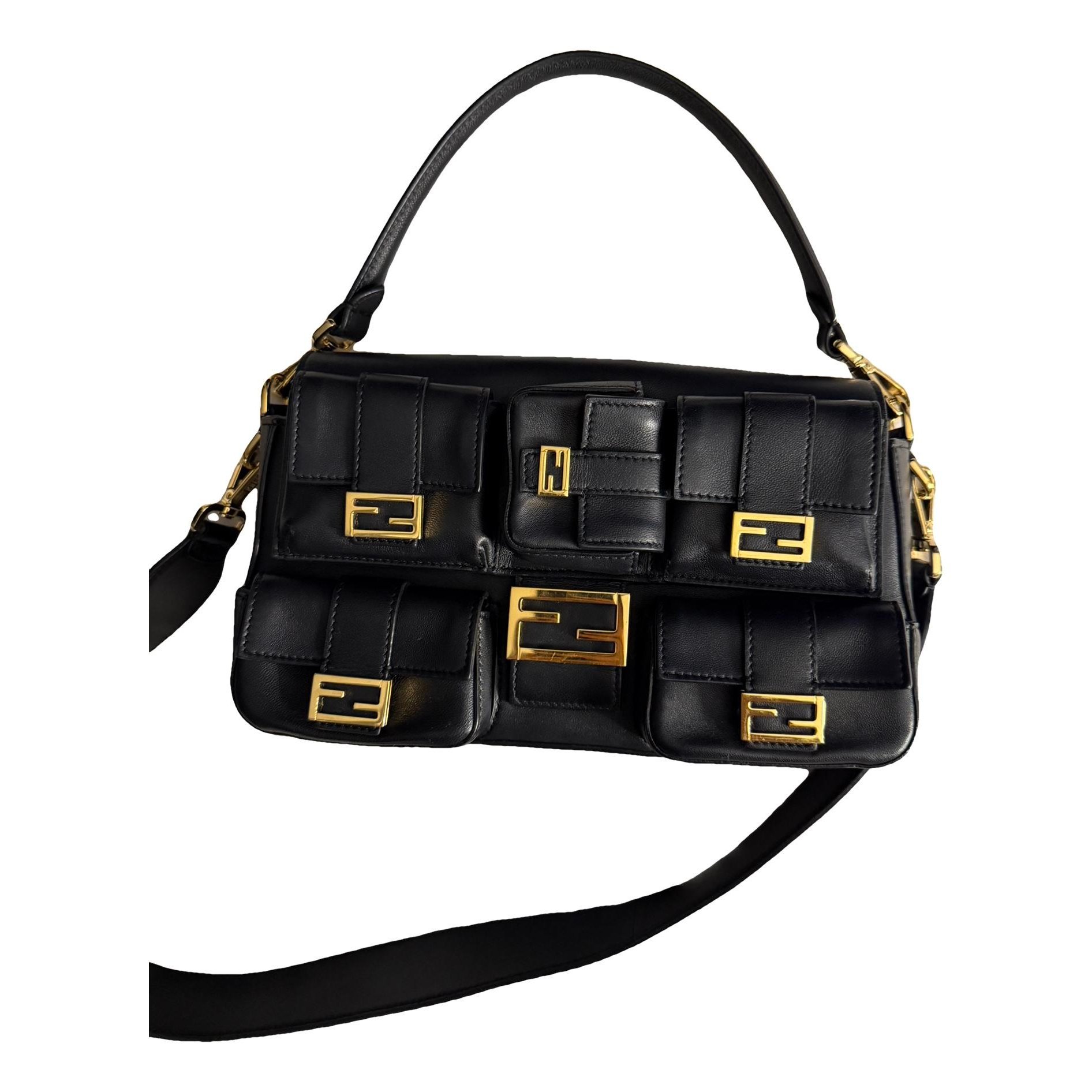 Baguette leather handbag