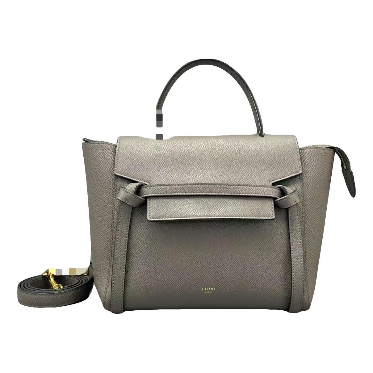 Belt leather handbag