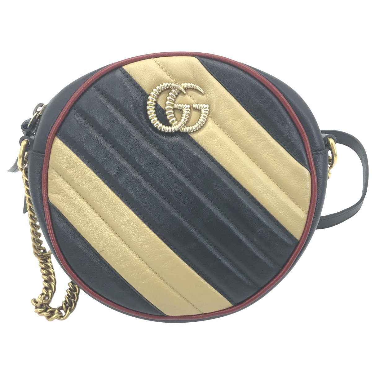 GG Marmont Round leather handbag