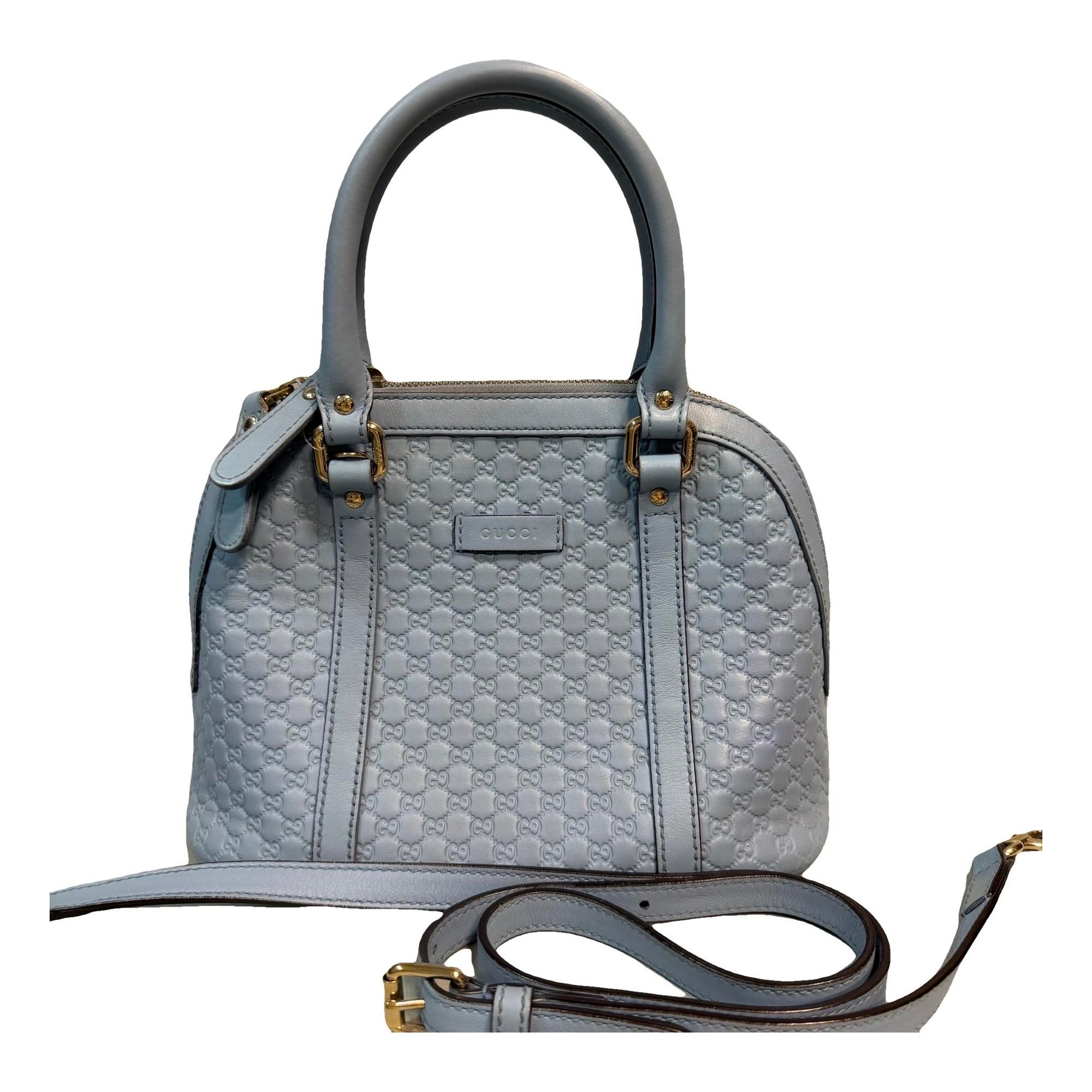 Dôme leather handbag