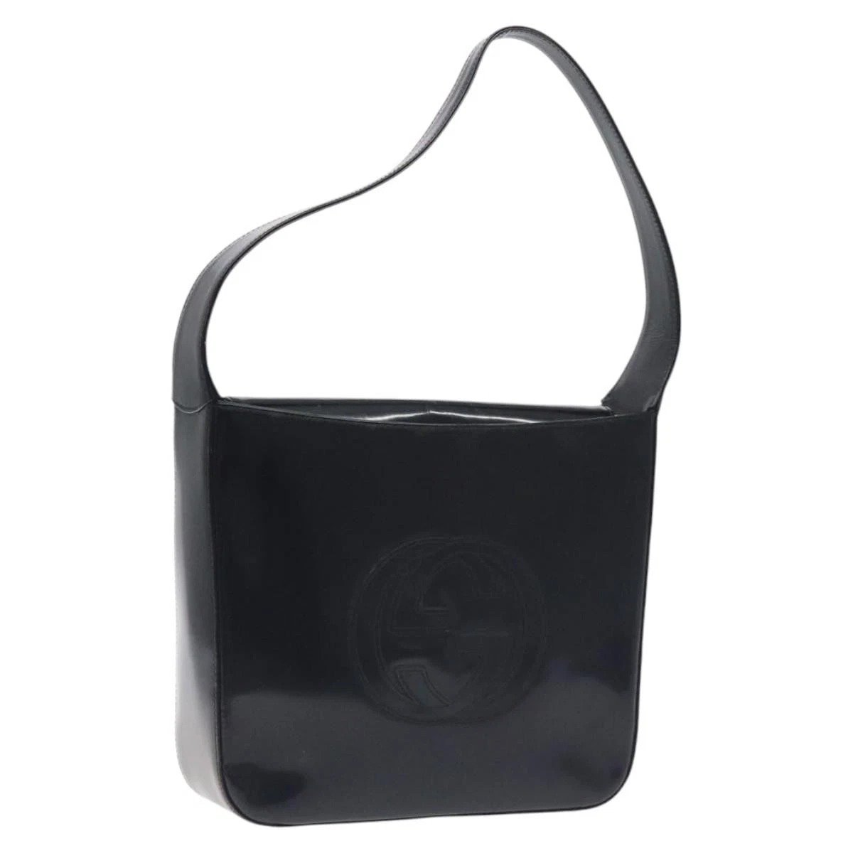 Patent leather handbag