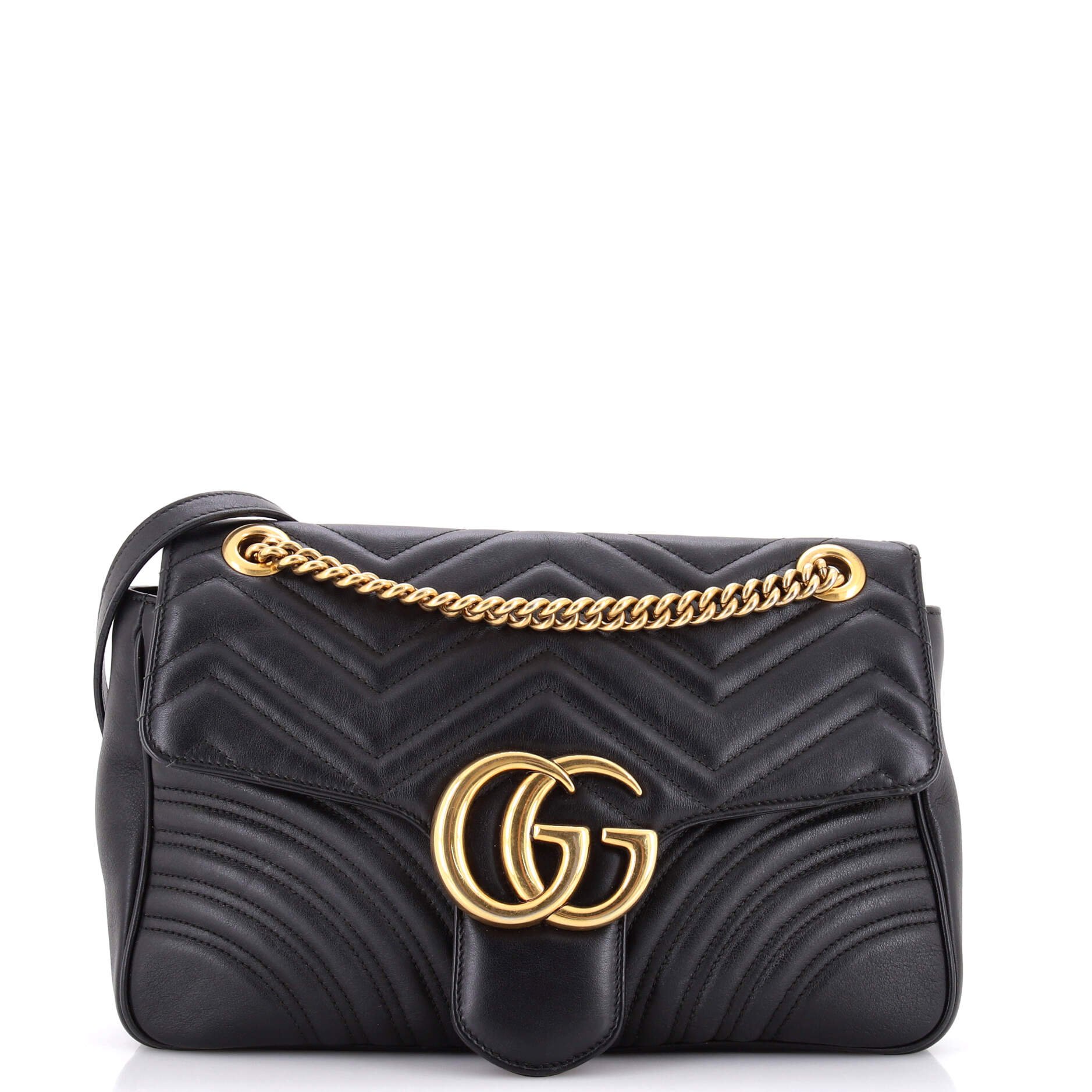 GG Marmont Flap Bag Matelasse Leather Medium