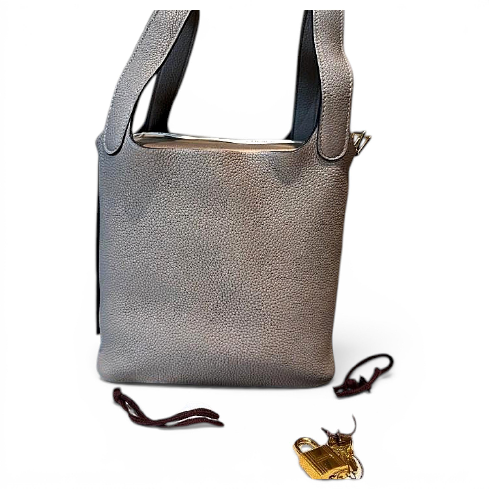 Picotin leather handbag