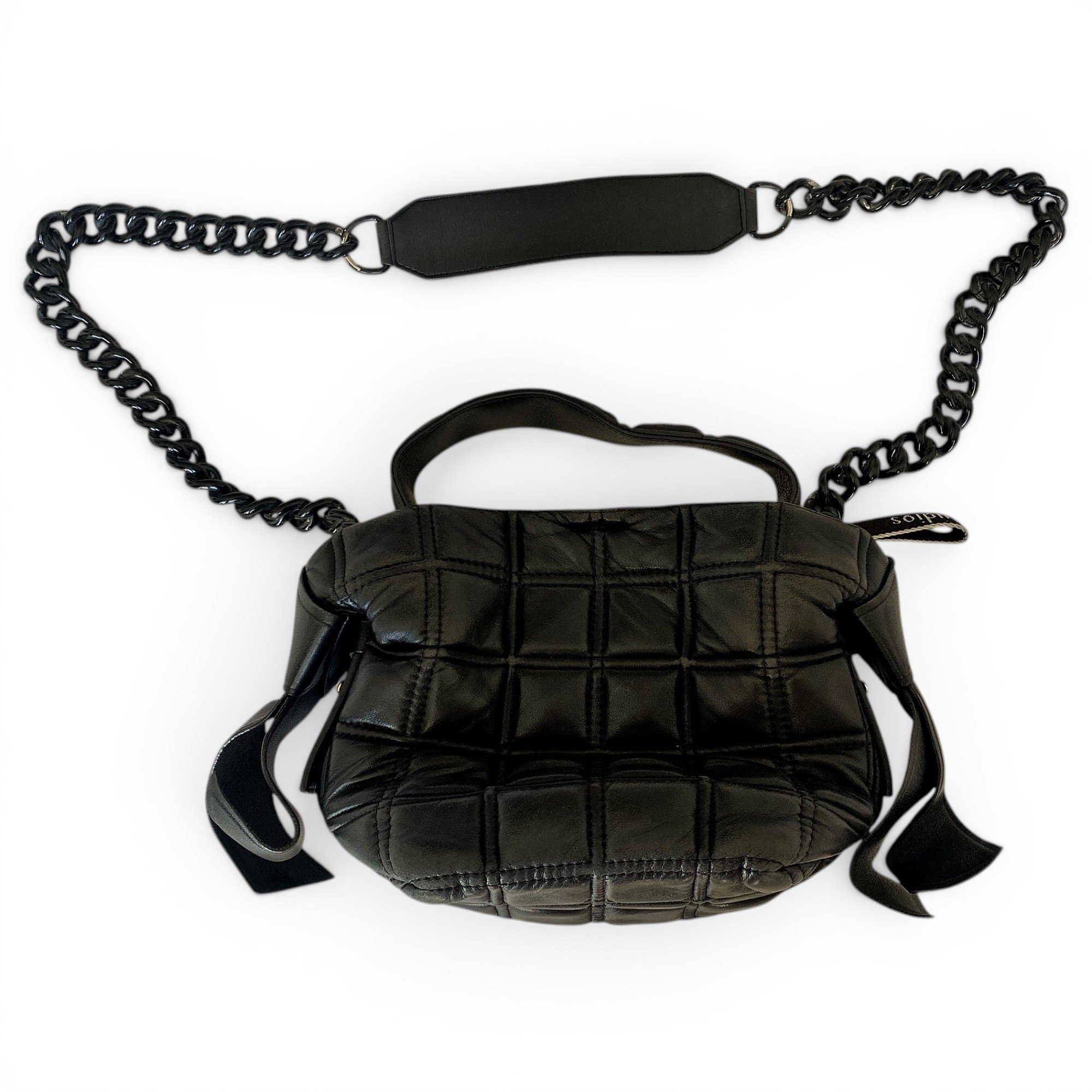 Musubi leather handbag