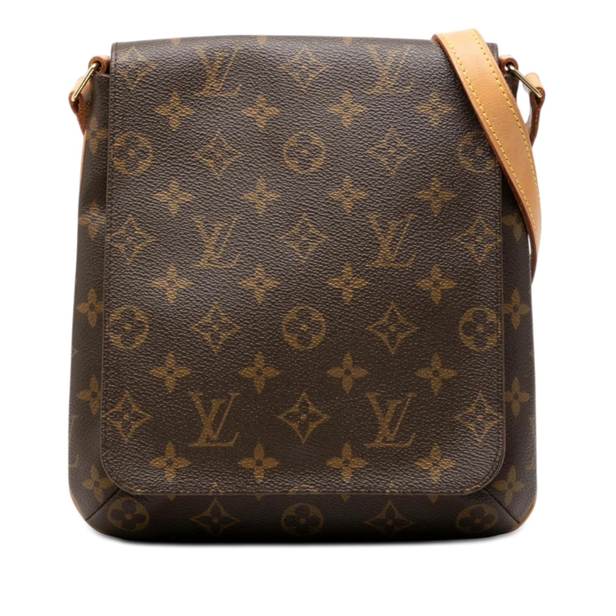 Musette cloth handbag