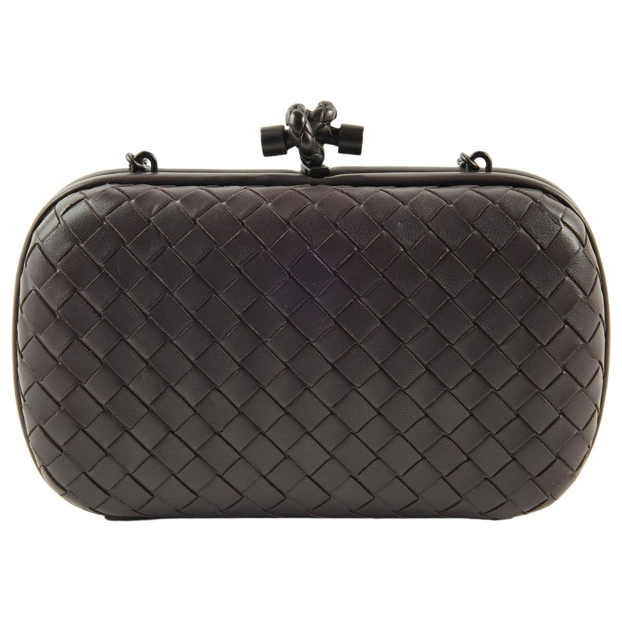 Pochette Knot leather clutch bag