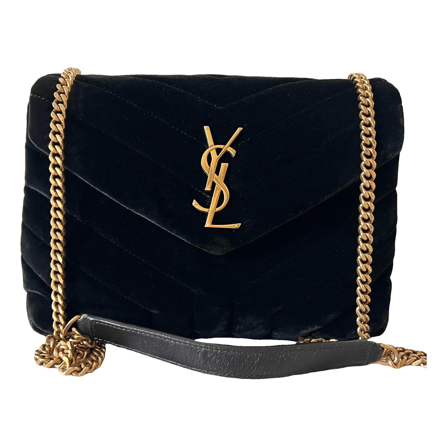 Loulou velvet crossbody bag