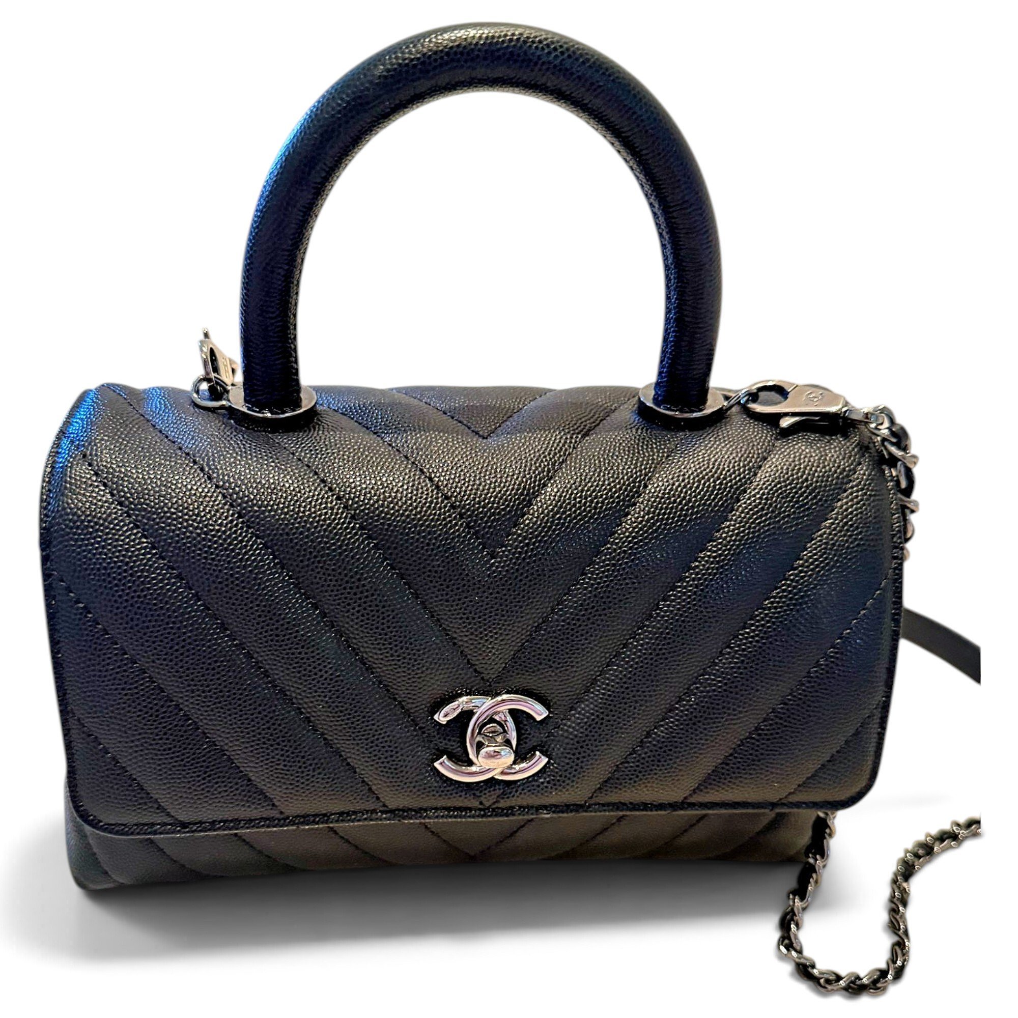 Coco Handle leather handbag