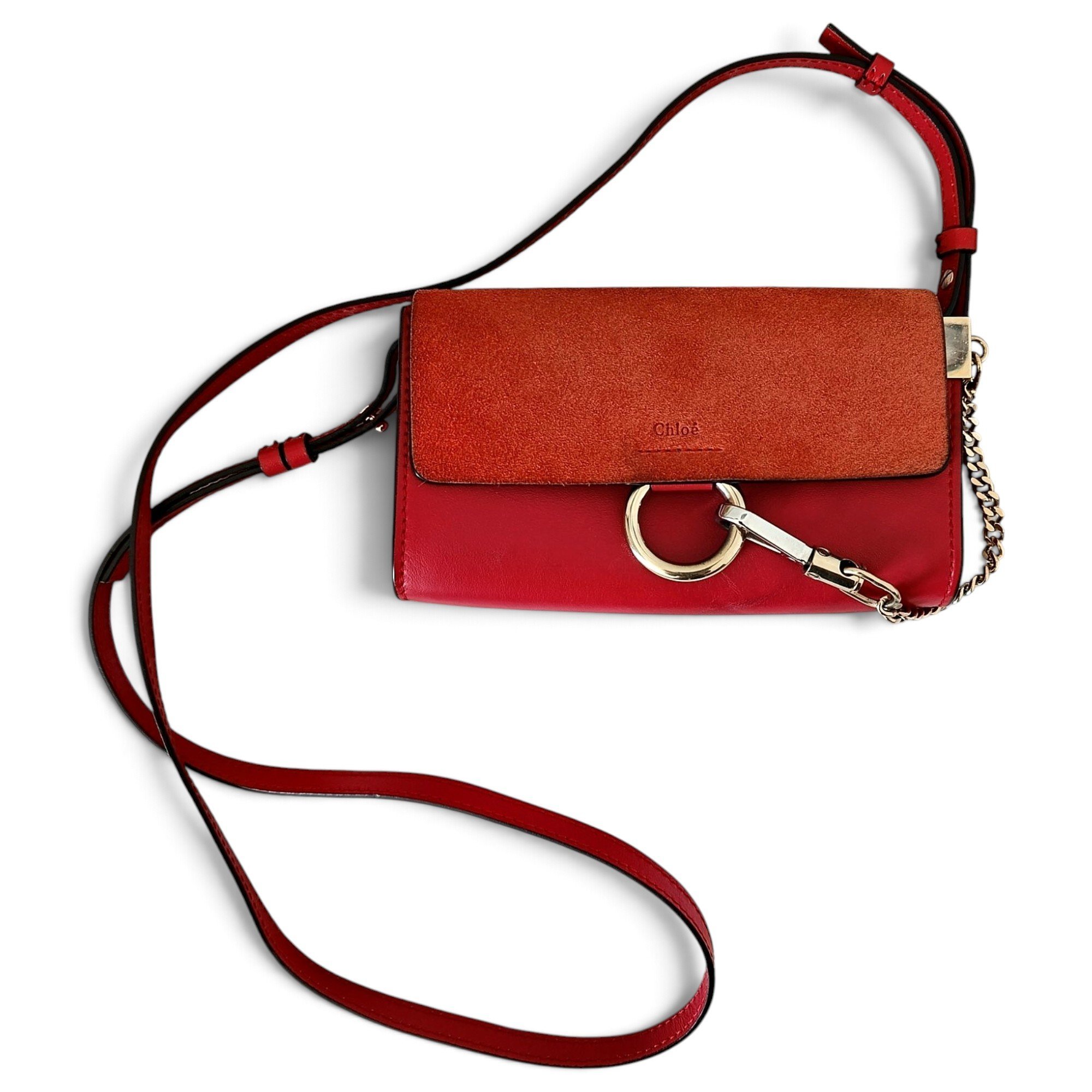 Faye leather crossbody bag
