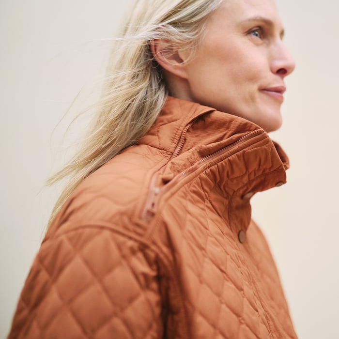 Marron Alezan Quilted Jacket