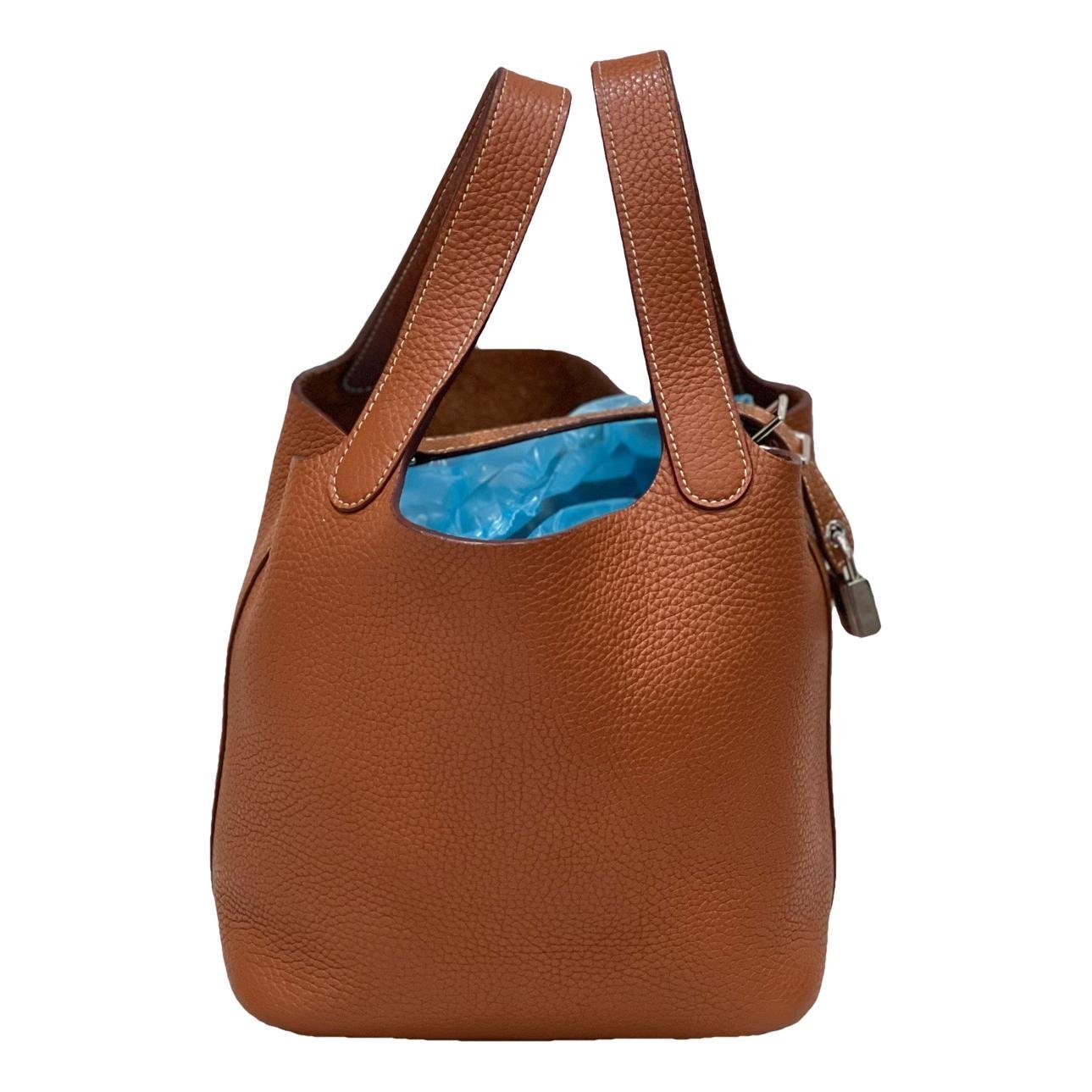 Picotin leather handbag