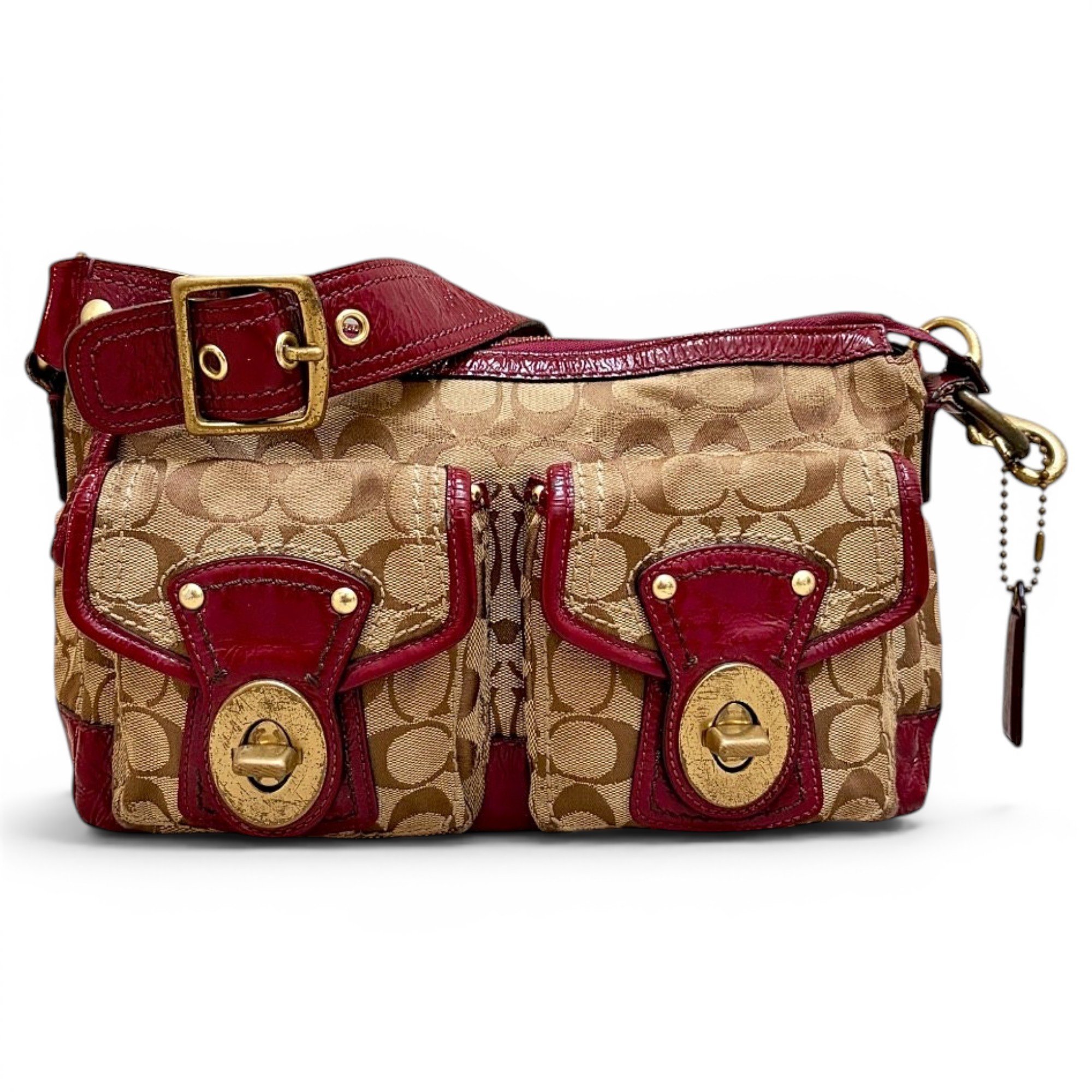 Coach Signature Sufflette leather handbag