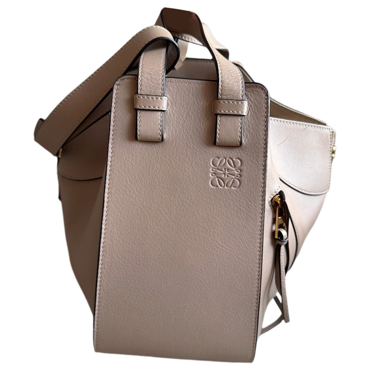 Hammock leather handbag