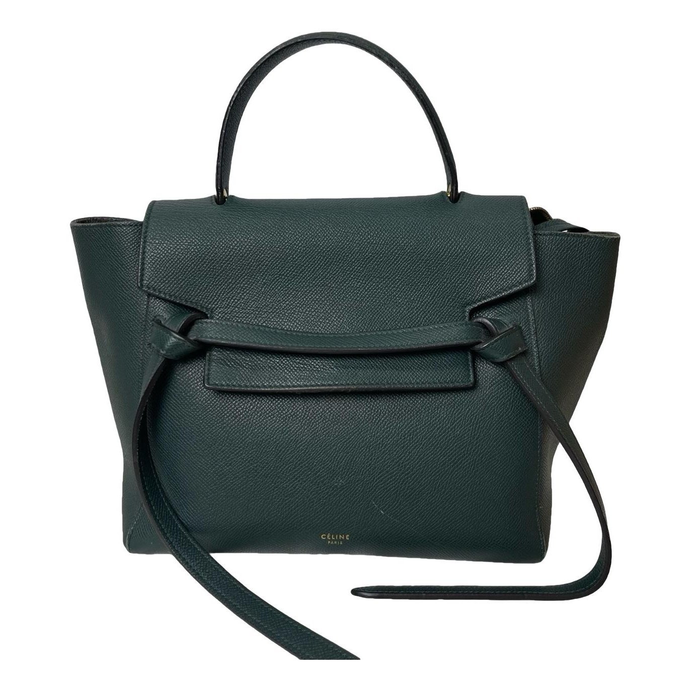 Belt leather handbag