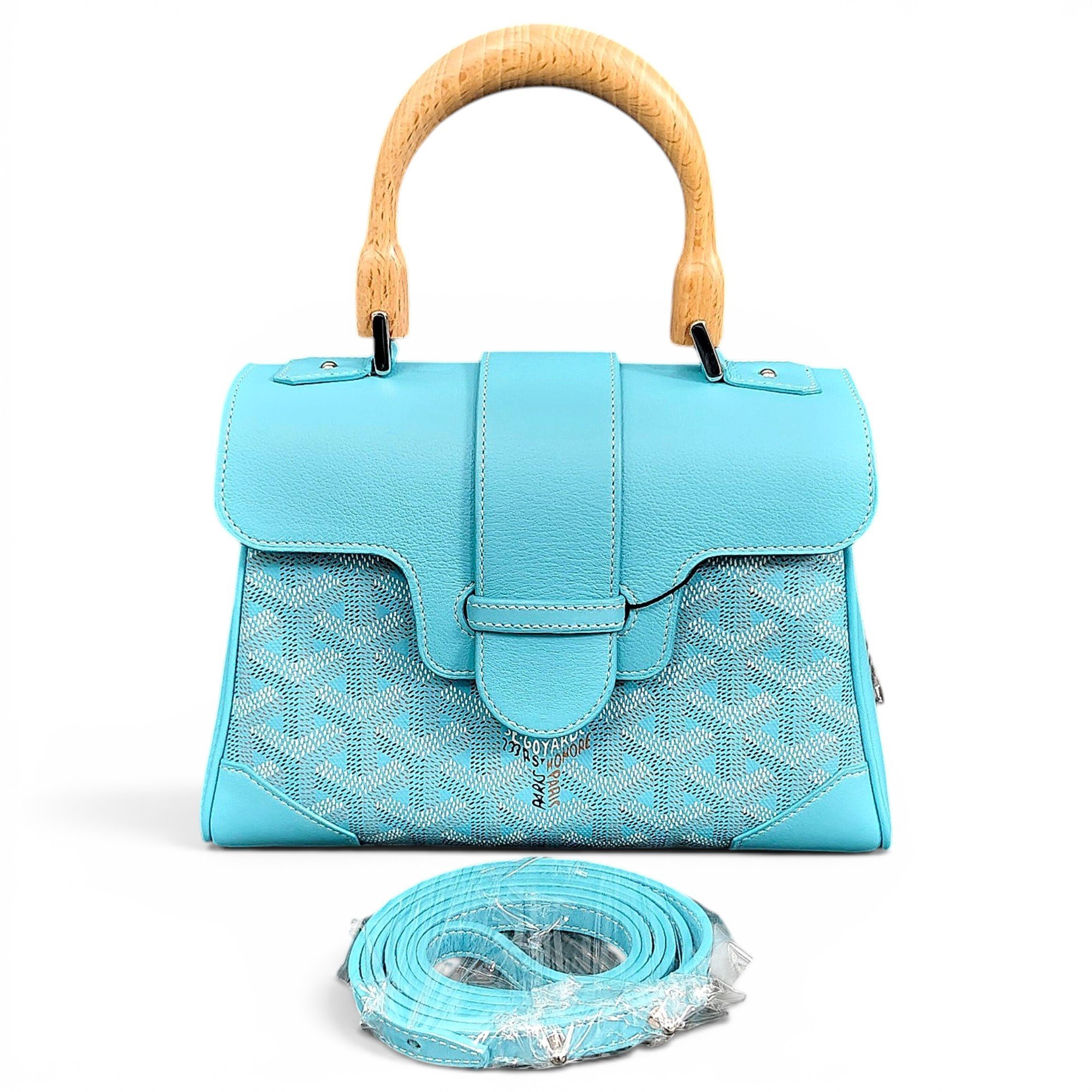 Goyard Saïgon leather handbag