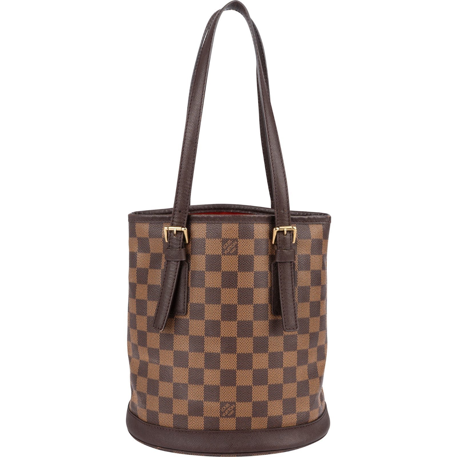 Bucket leather handbag