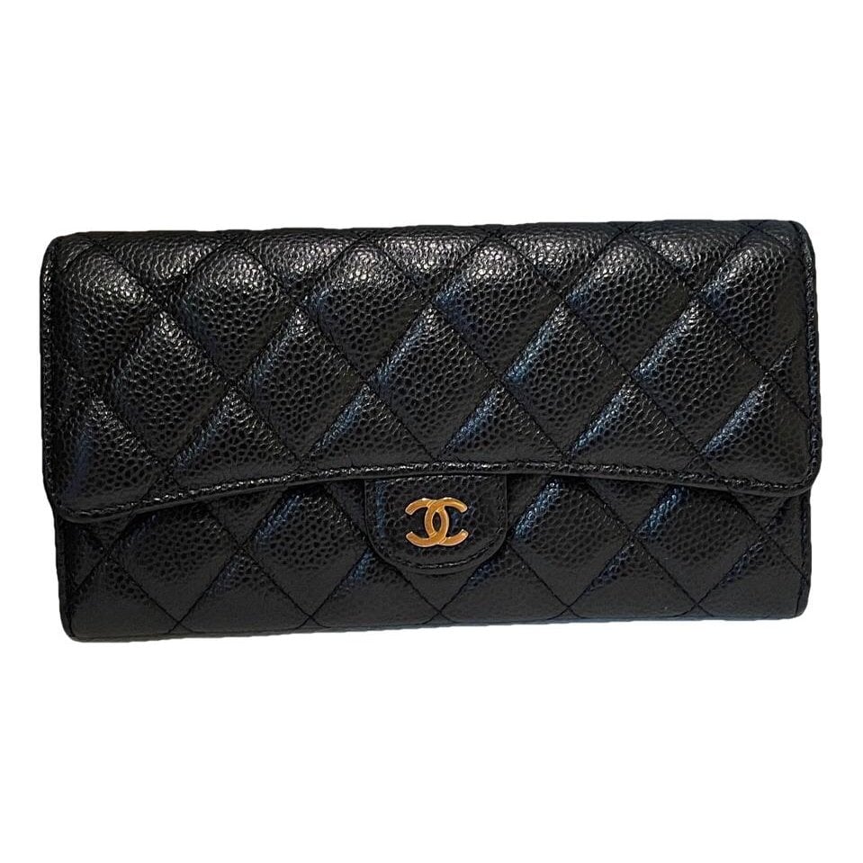 Leather clutch bag