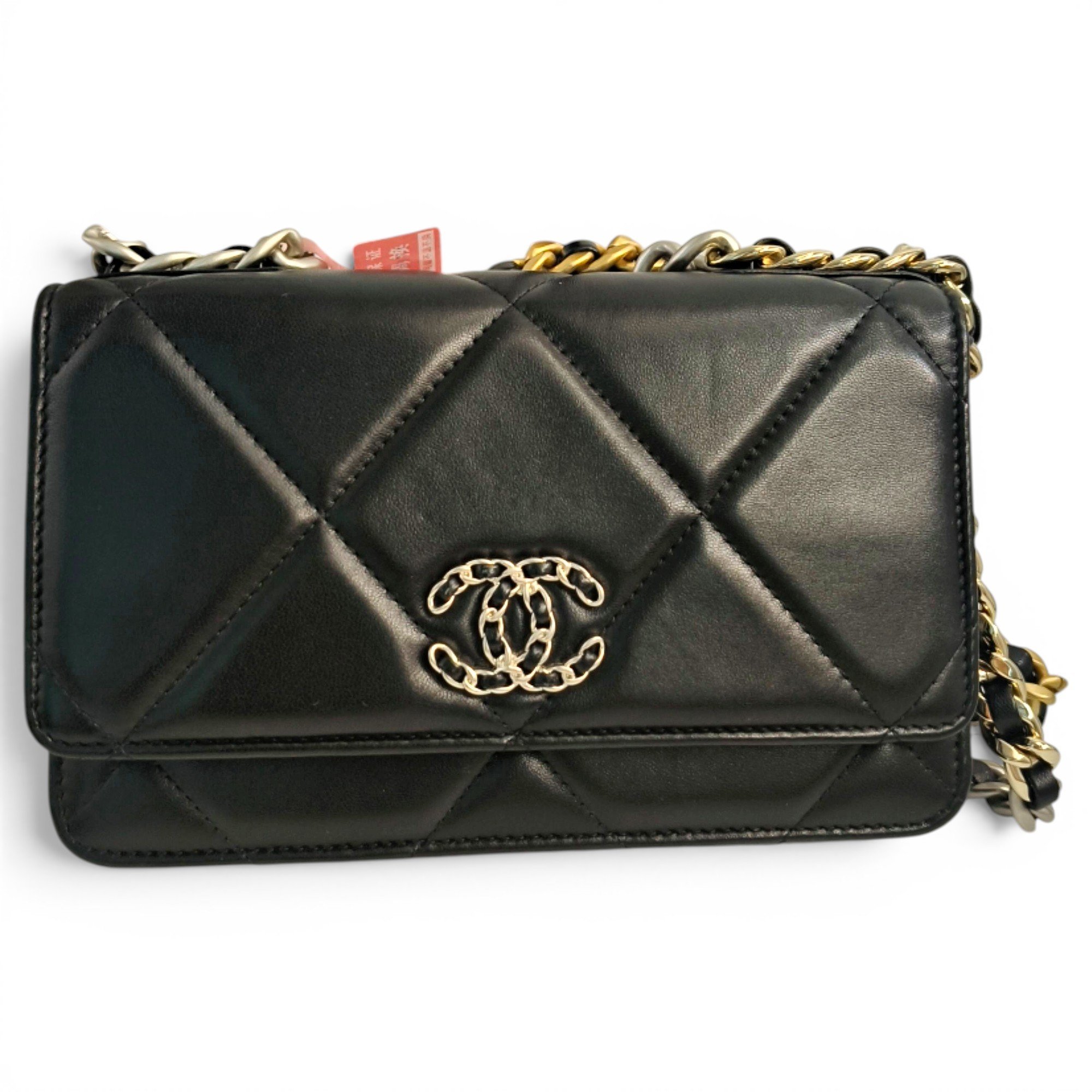 Wallet On Chain Chanel 19 leather handbag