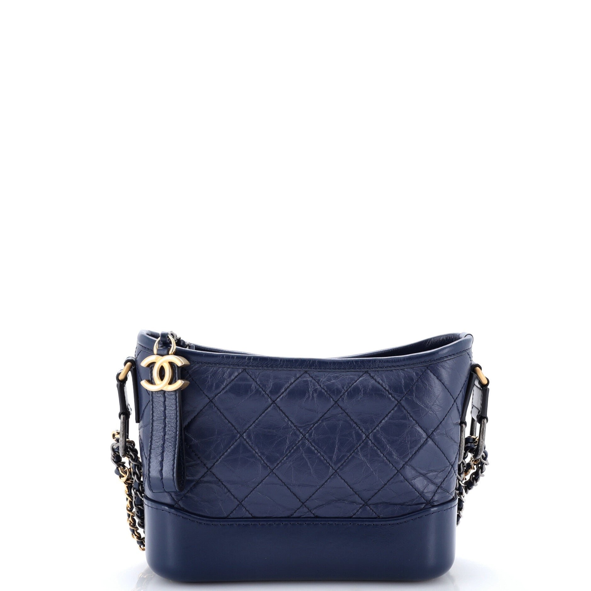 Gabrielle Hobo Quilted Aged Calfskin Small