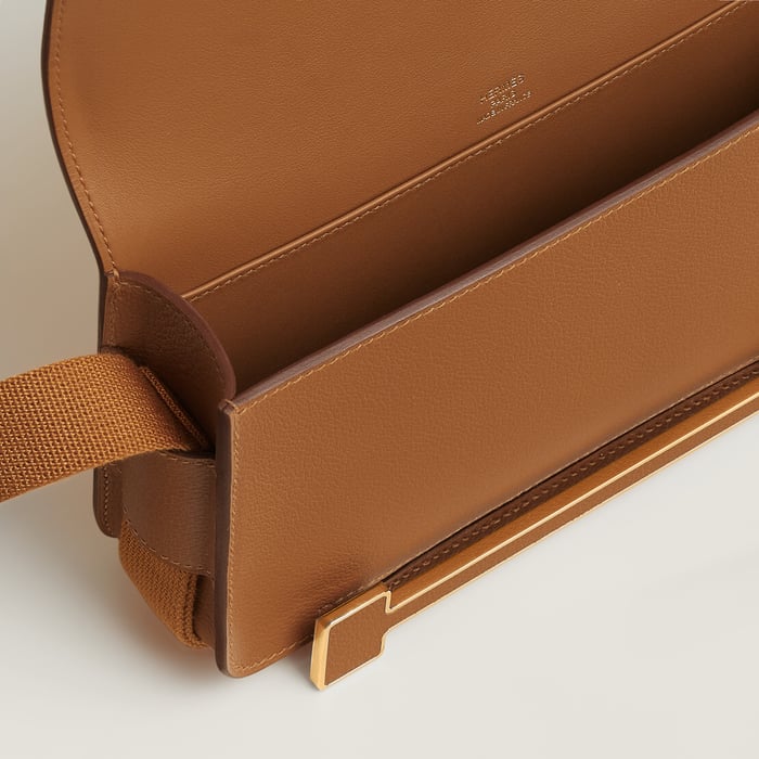 Gold Hermès Geta Slim Bag