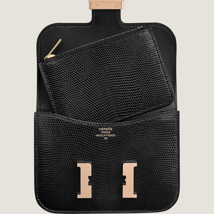 Noir Constance Slim Wallet