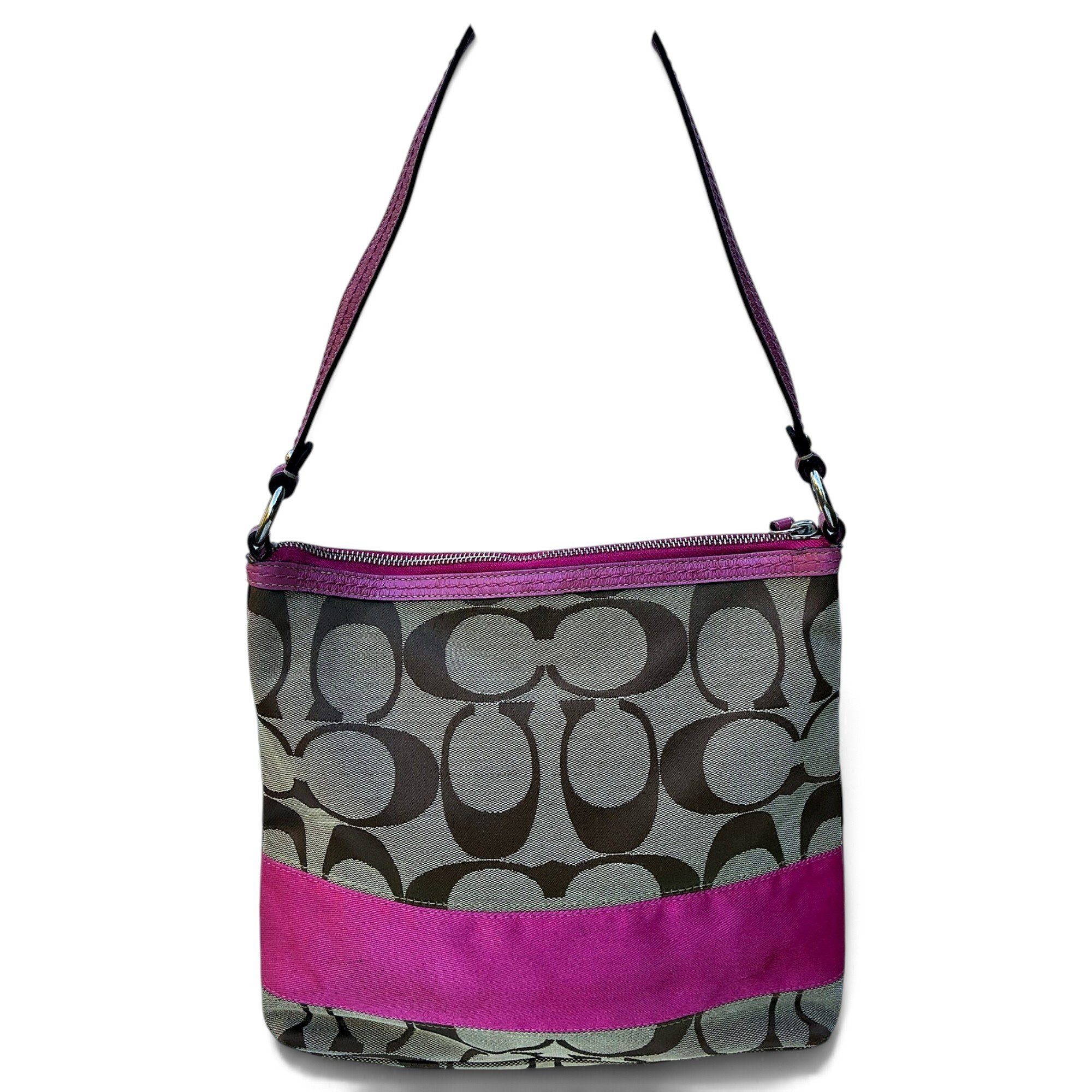 Coach Signature Sufflette cloth bag