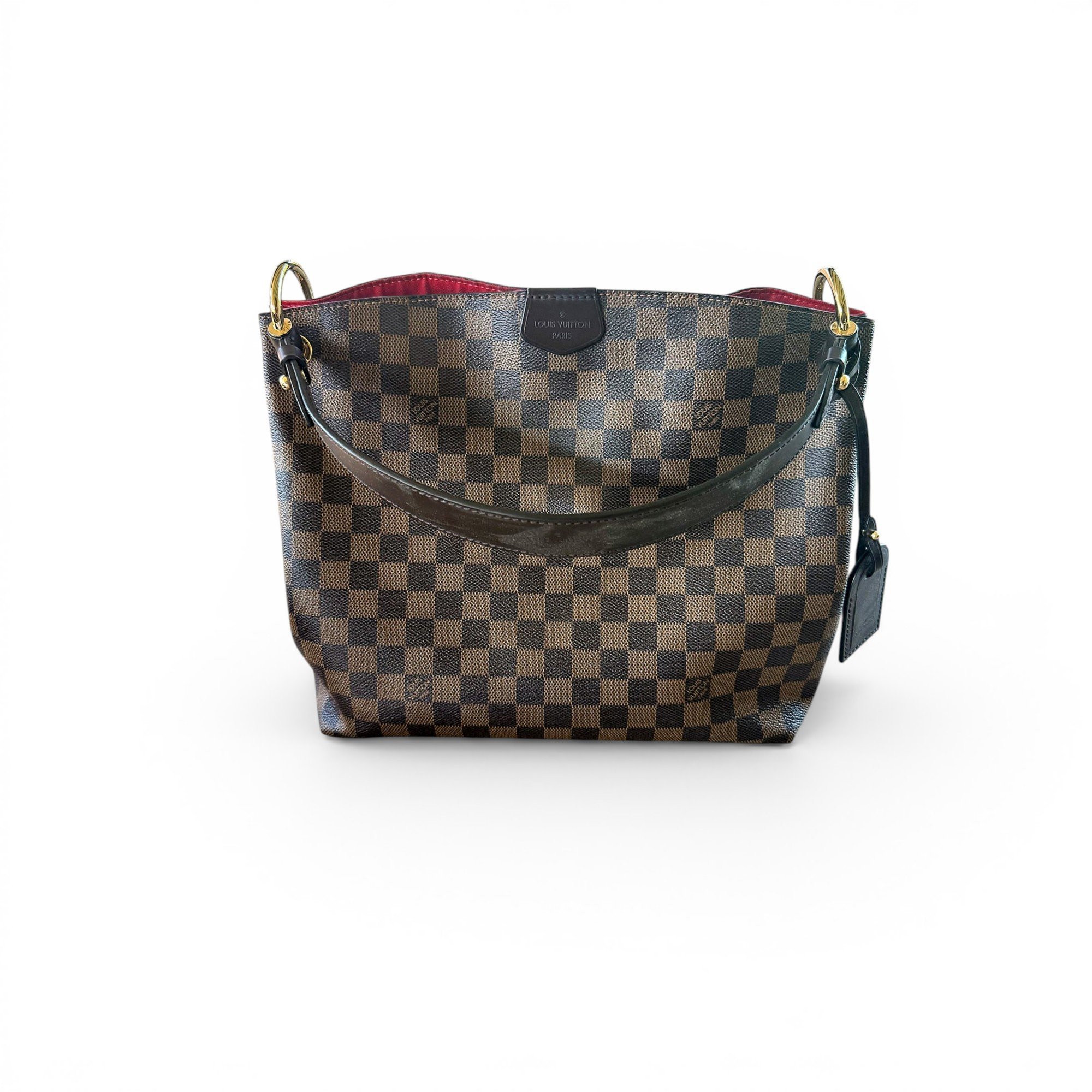 Graceful leather handbag