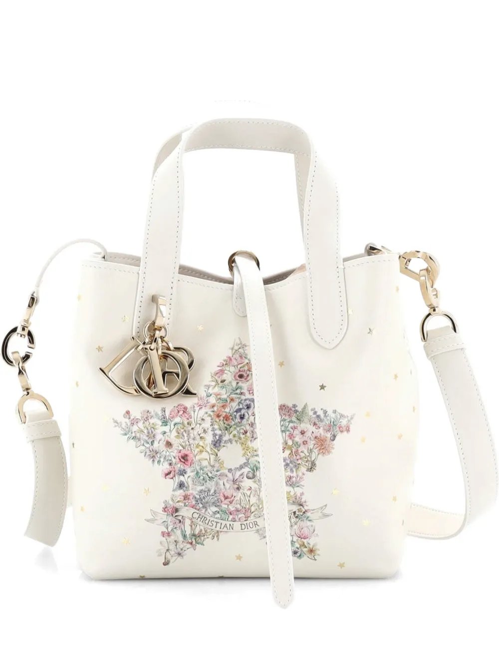 Dior Toujours Vertical Printed Leather Small tote bag