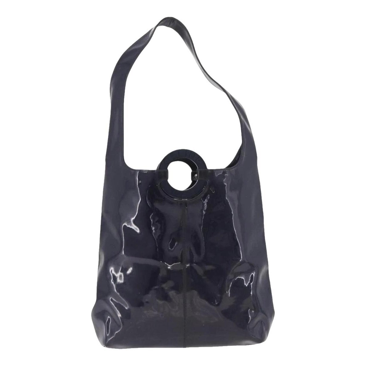 Patent leather handbag