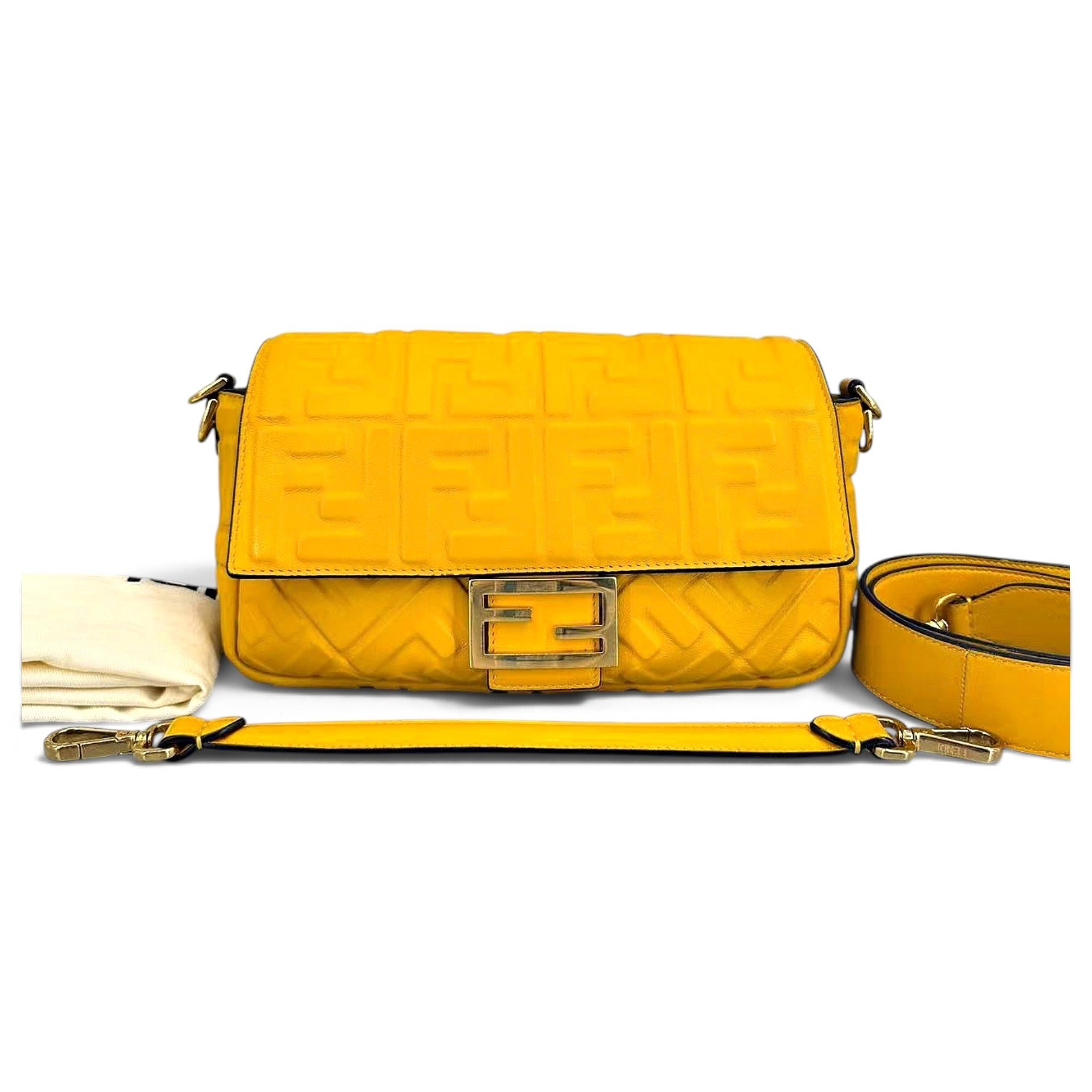 Baguette leather handbag