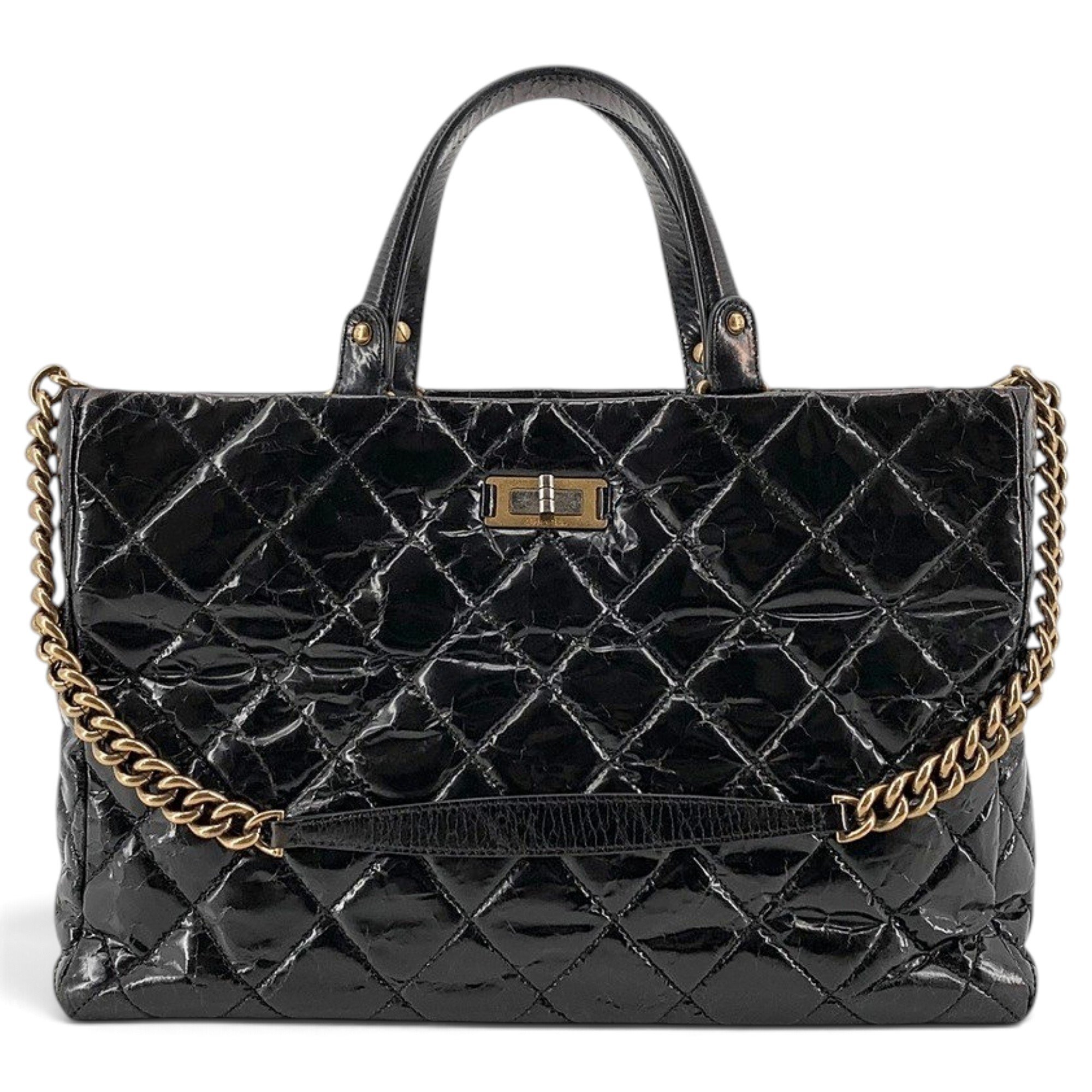 2.55 patent leather tote