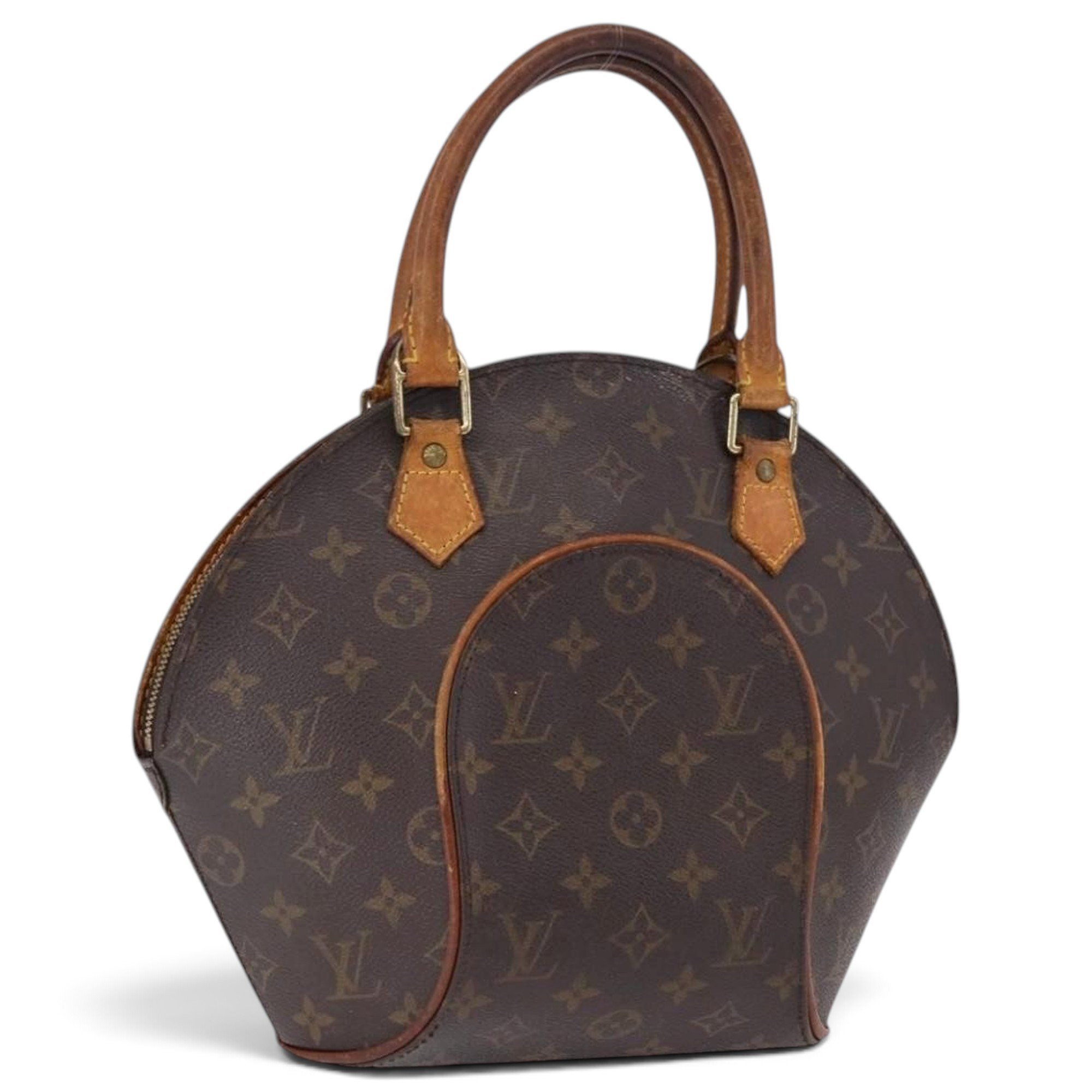Ellipse leather handbag