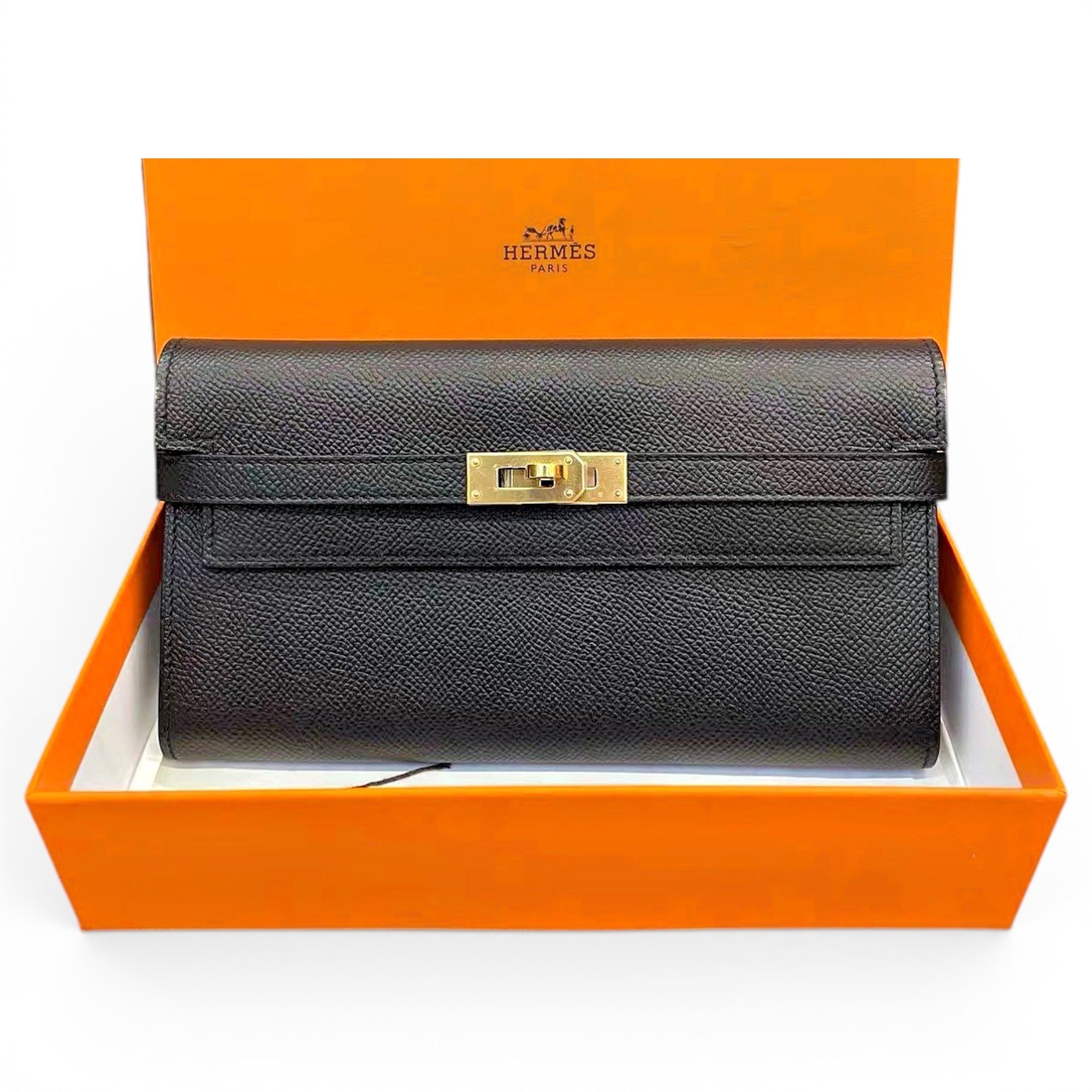Kelly to go leather clutch bag
