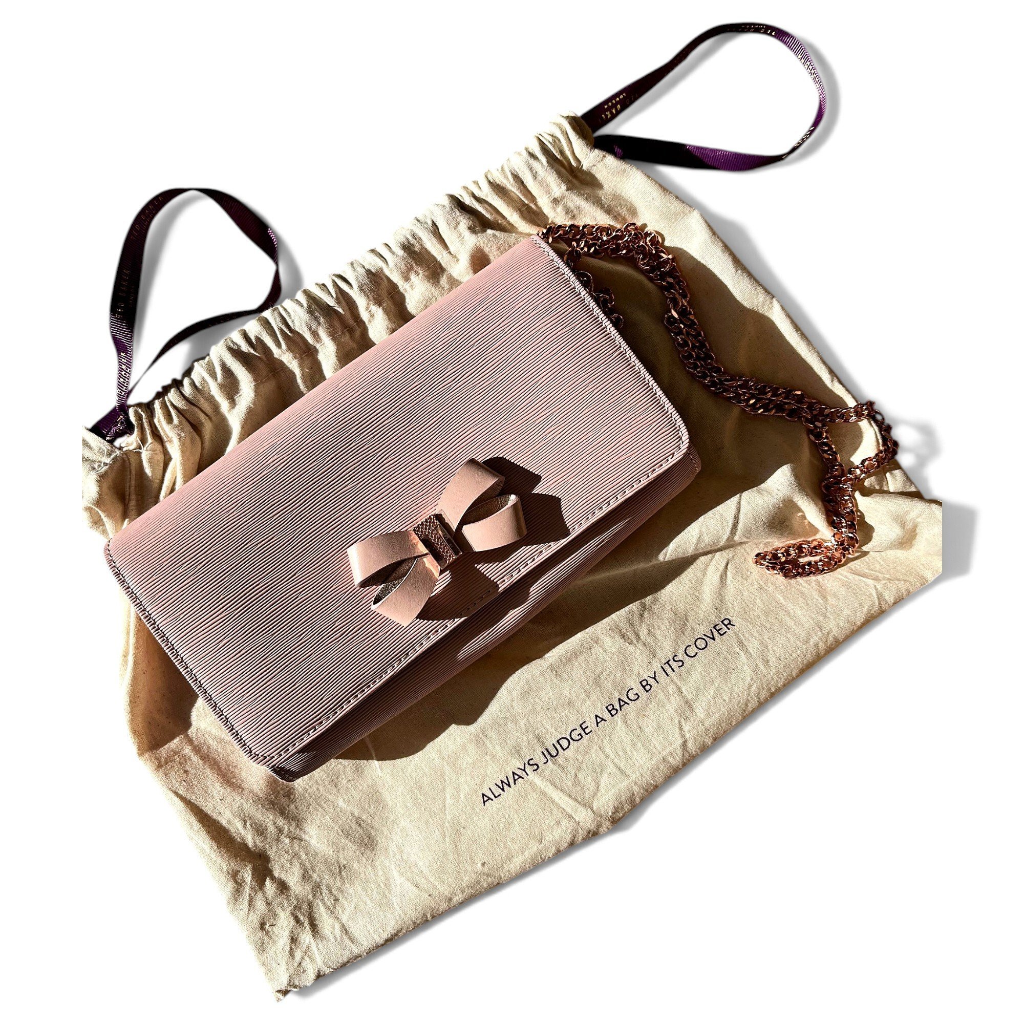 Leather clutch bag