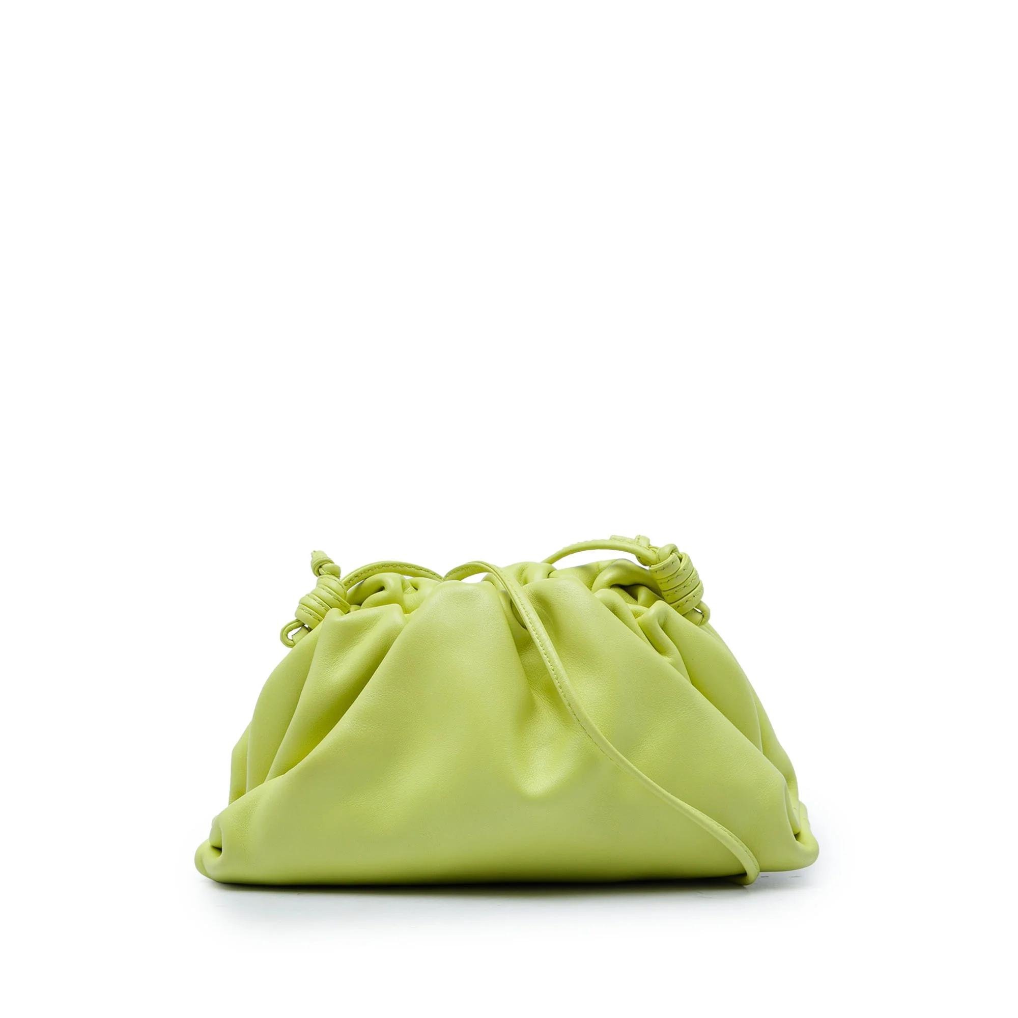 Pouch leather crossbody bag