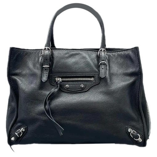 Papier leather handbag