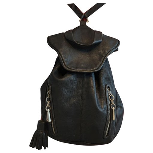 Leather backpack