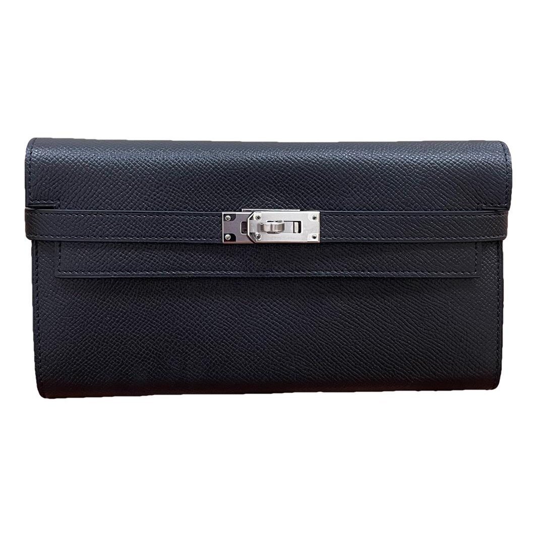 Hermes Kelly Handbag Black Epsom Leather