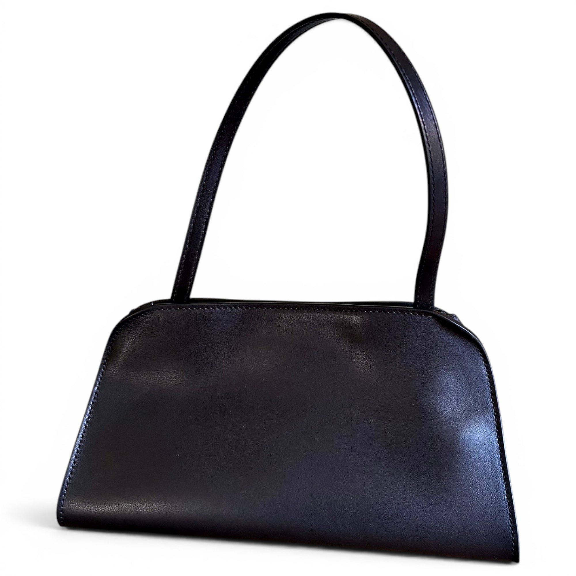 Patent leather clutch bag