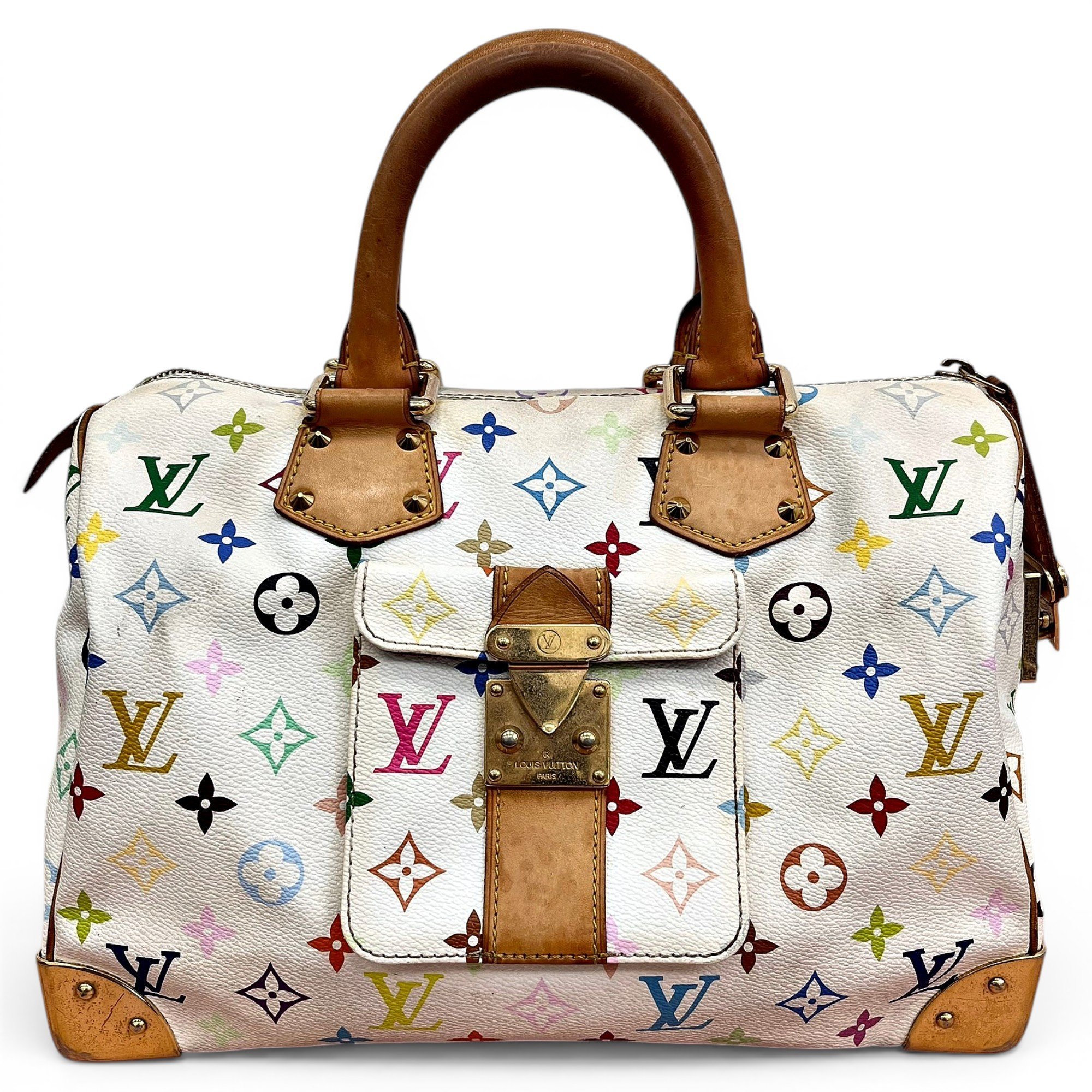 Speedy leather handbag