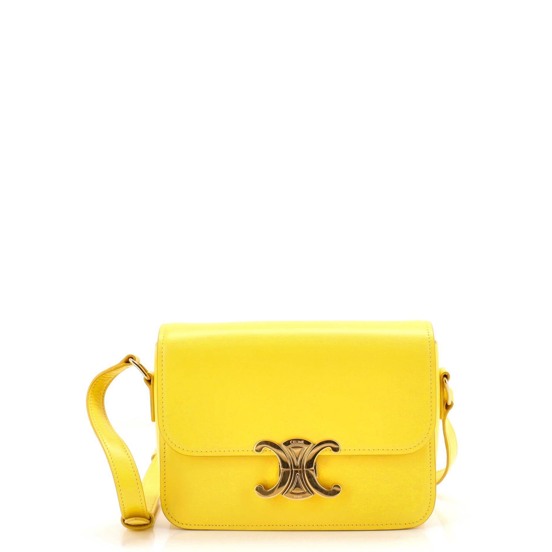 Celine Triomphe Shoulder Bag Smooth Calfskin Teen