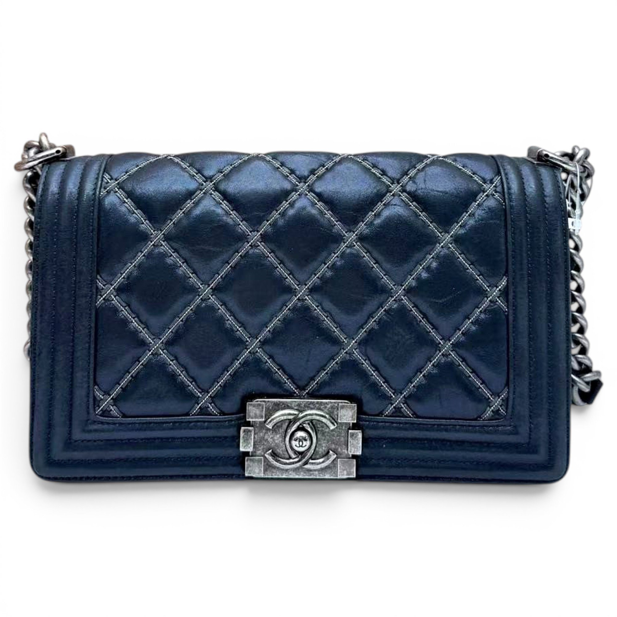 Boy leather crossbody bag